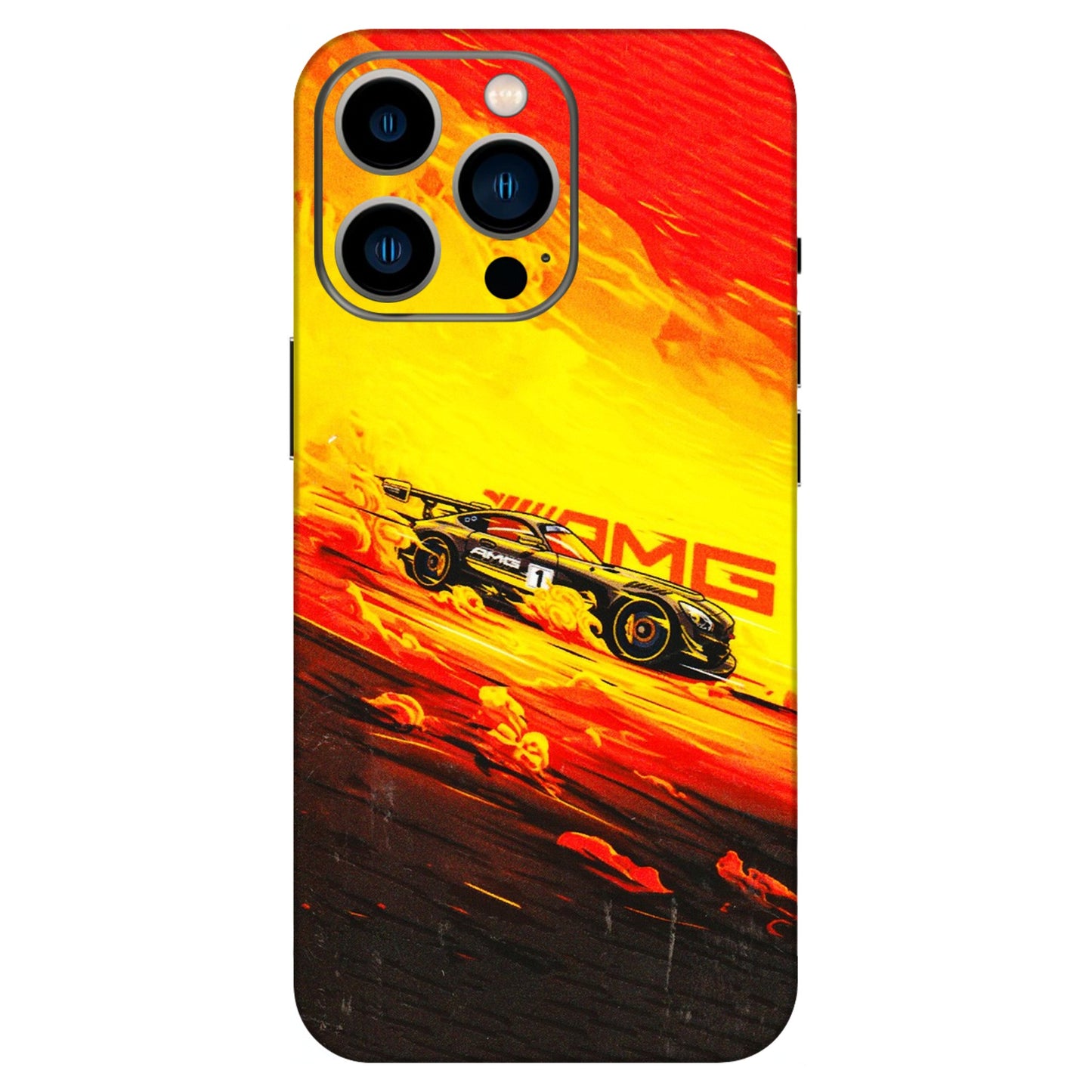 Apple iPhone Skins (All Models) - AMG Car Speed Cover - 3D Embossed Finish (L-256) iPhone 13 Pro