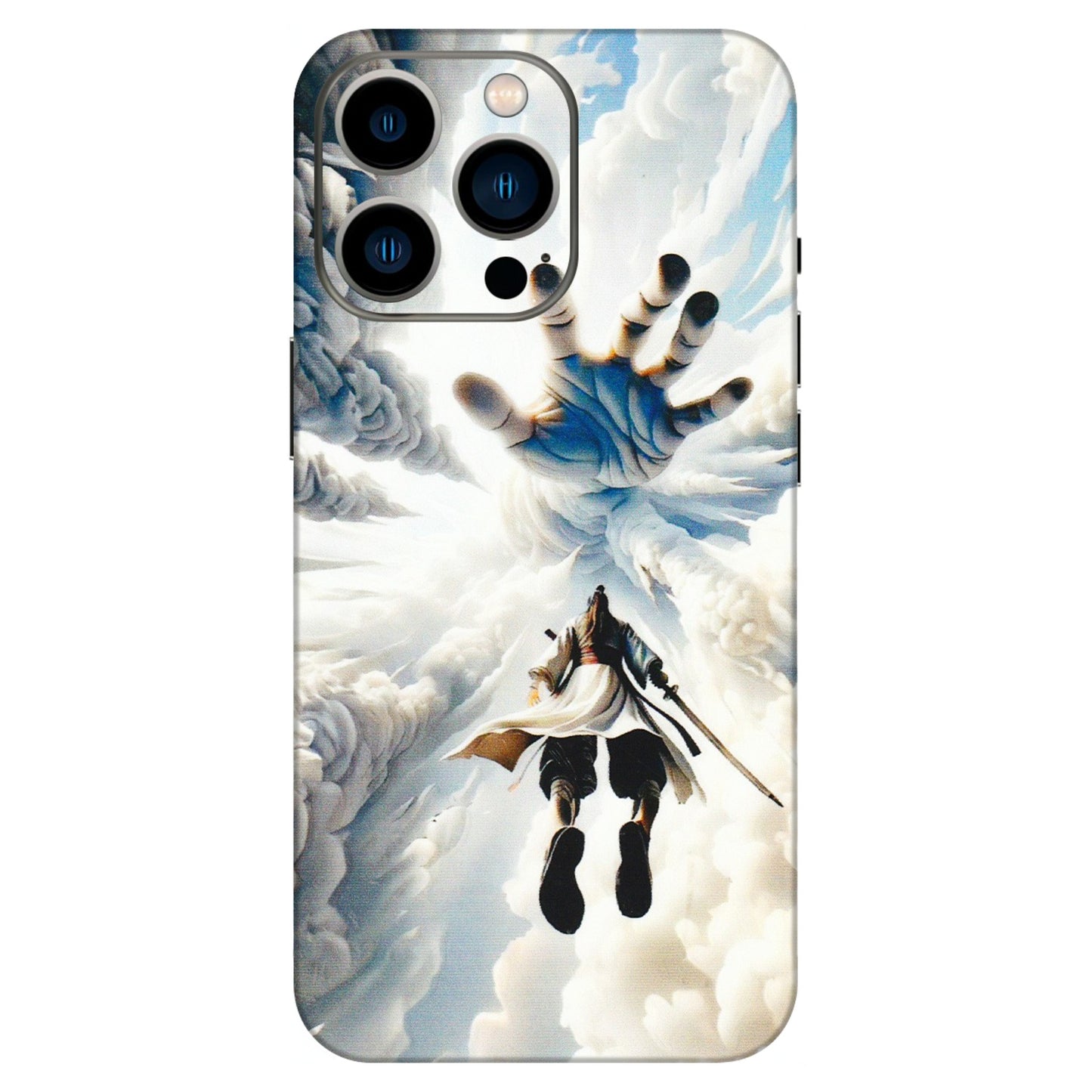 Apple iPhone Skins (All Models) - Big Hand With Monkey King - 3D Embossed Finish (L-323) iPhone 13 Pro