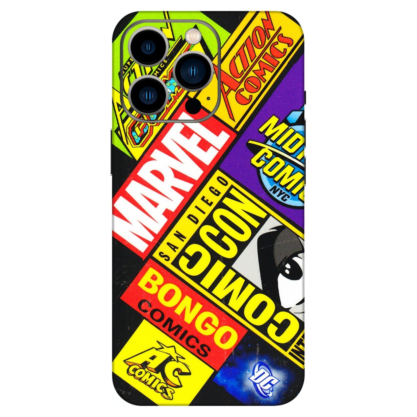Apple iPhone Skins (All Models) - Bongo Comic Con - 3D Embossed Finish (L-325) iPhone 13 Pro