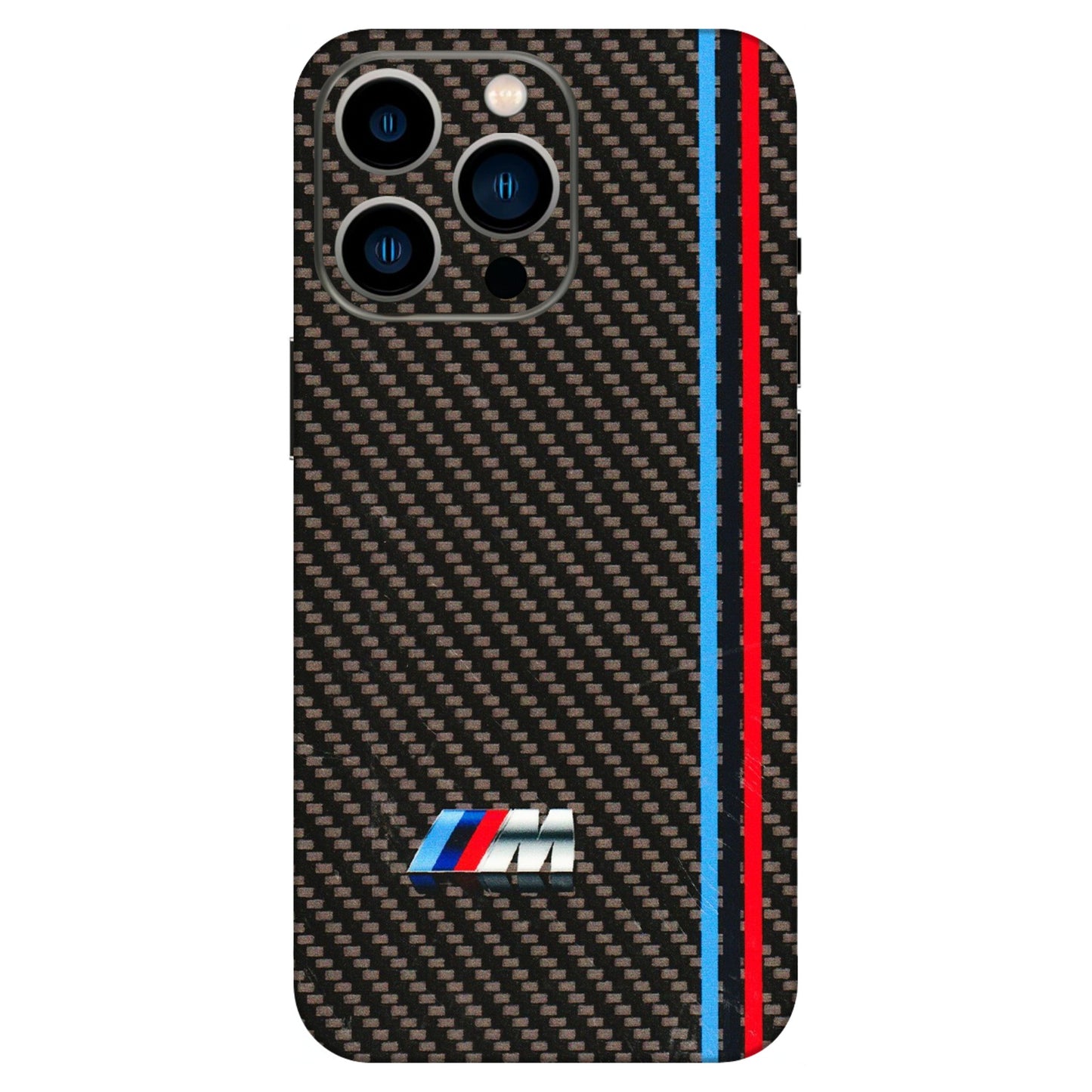 Apple iPhone Skins (All Models) - BM Carbon Fiber Feels - 3D Embossed Finish (L-38) iPhone 13 Pro