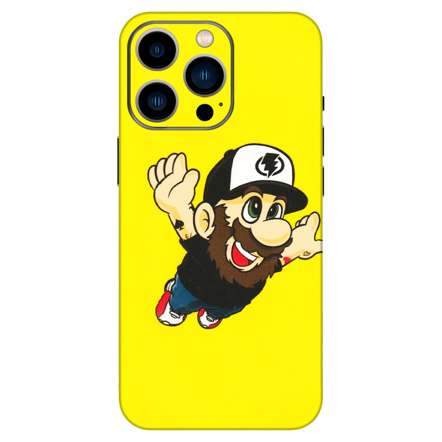 Apple iPhone Skins (All Models) - Flying Beardo - 3D Embossed Finish (L-60) iPhone 13 Pro