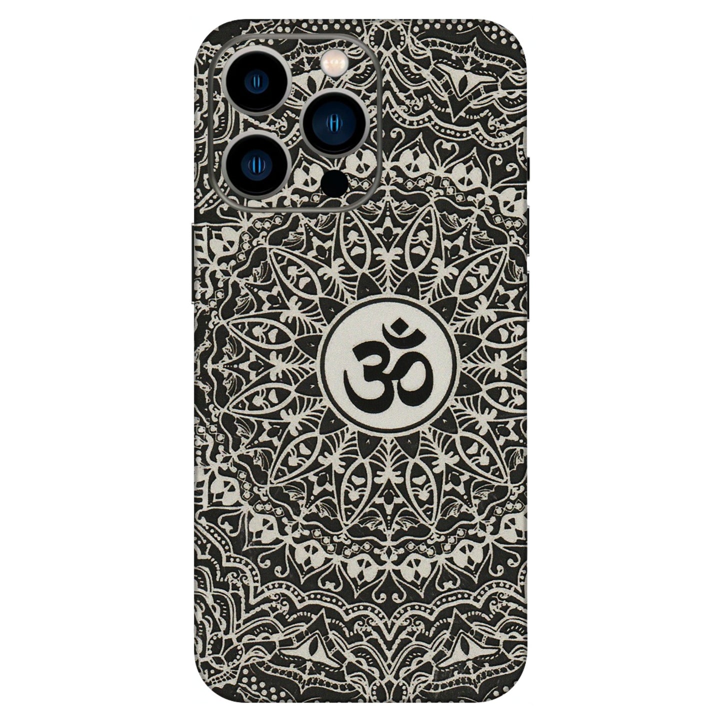 Apple iPhone Skins (All Models) - Aum Elegant Mandala - 3D Embossed Finish (L-62) iPhone 13 Pro