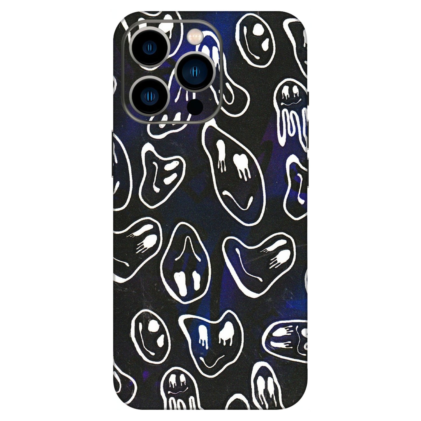 Apple iPhone Skins (All Models) - Distorted Smileys - 3D Embossed Finish (L-92) iPhone 13 Pro