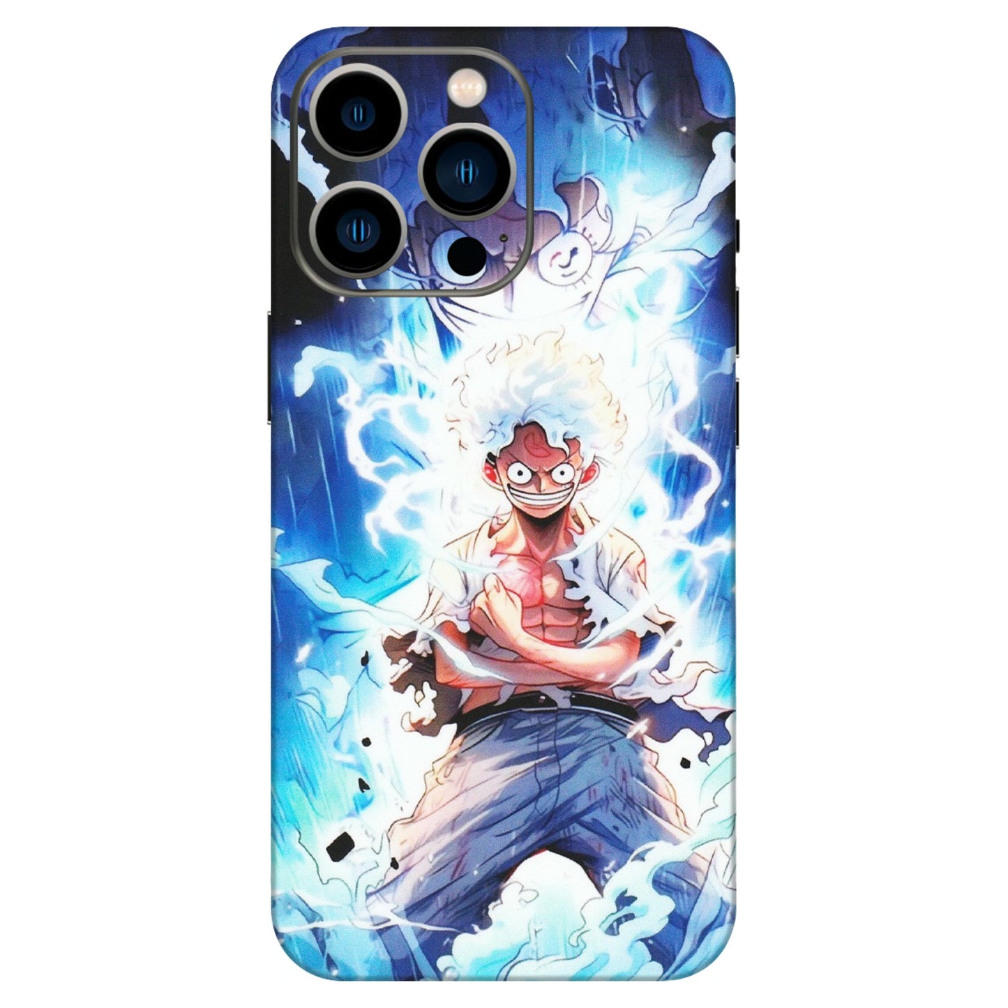 Apple iPhone Skins (All Models) - Blue Thunder Luffy Anime - Matte Finish (M-132) iPhone 13 Pro