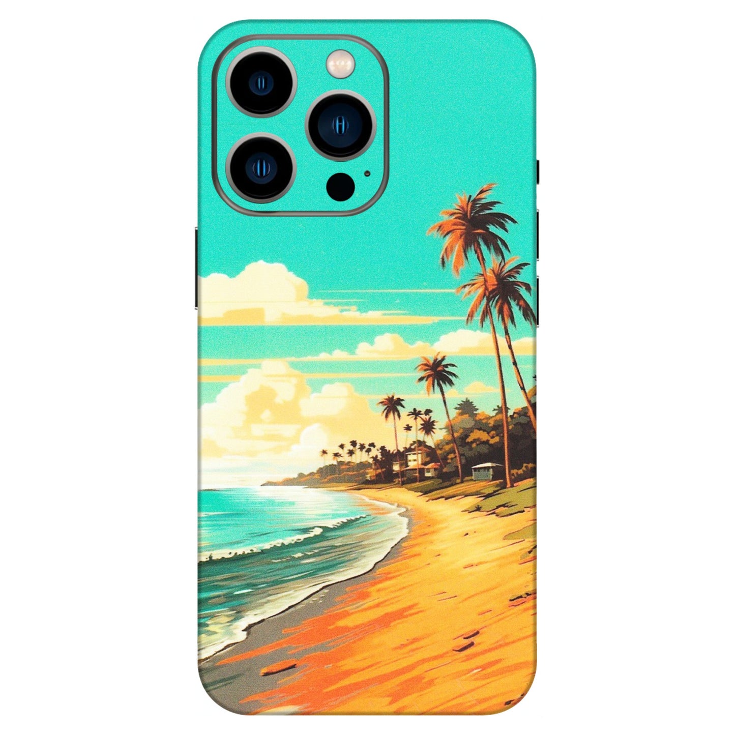 Apple iPhone Skins (All Models) - Miami Beach - Matte Finish (M-136) iPhone 13 Pro
