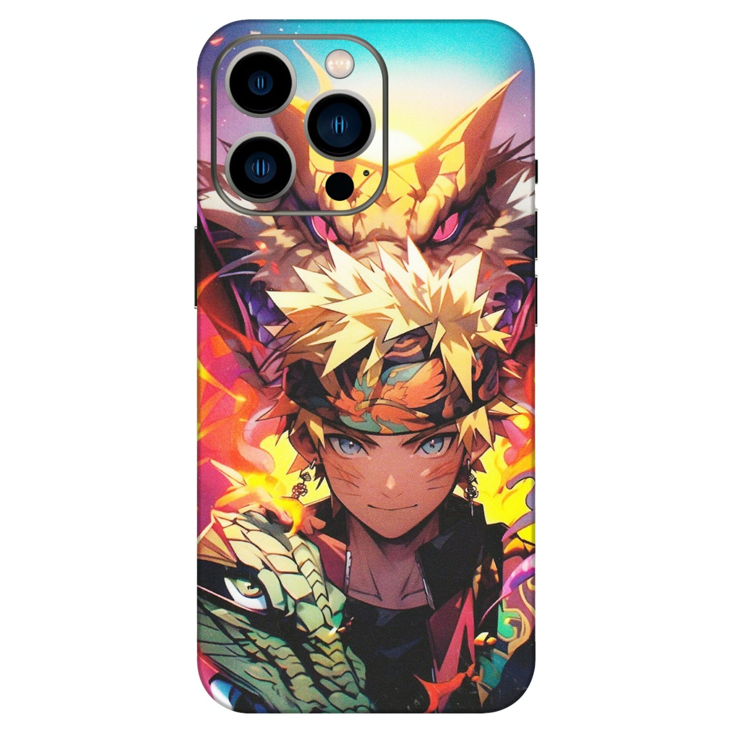 Apple iPhone Skins (All Models) - Angry Naruto Anime - Matte Finish (M-148) iPhone 13 Pro