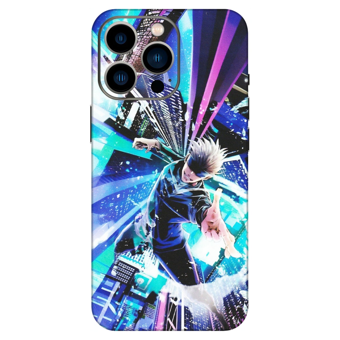 Apple iPhone Skins (All Models) - Manga Action Jujustu Kaisen Anime - Matte Finish (M-155) iPhone 13 Pro
