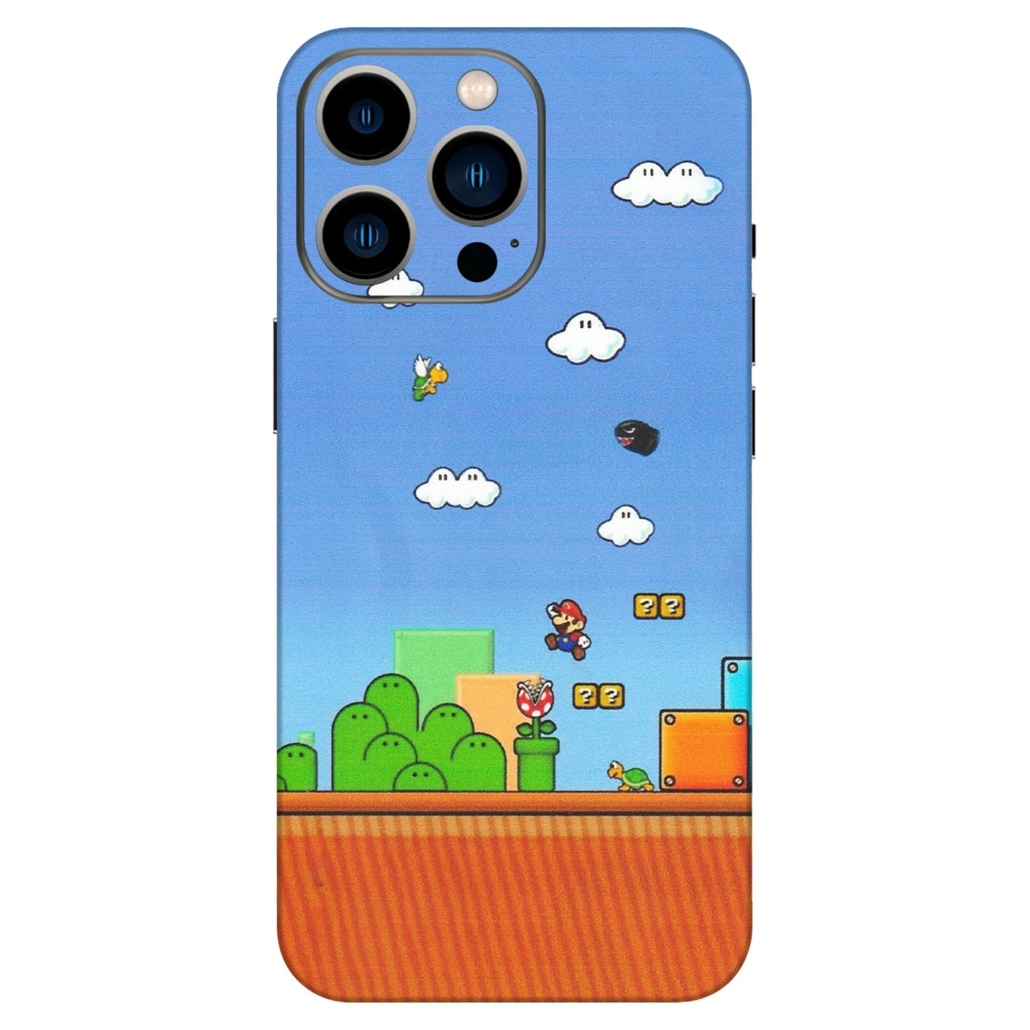 Apple iPhone Skins (All Models) - Mario Game Scene - Matte Finish (M-24) iPhone 13 Pro