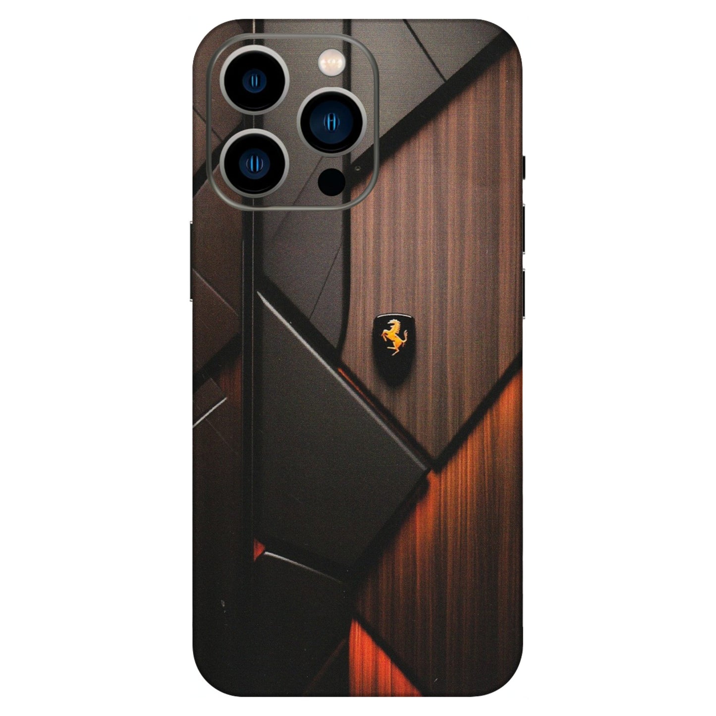 Apple iPhone Skins (All Models) - Lambo Beauty Wood Pattern Sober - Matte Finish (M-51) iPhone 13 Pro