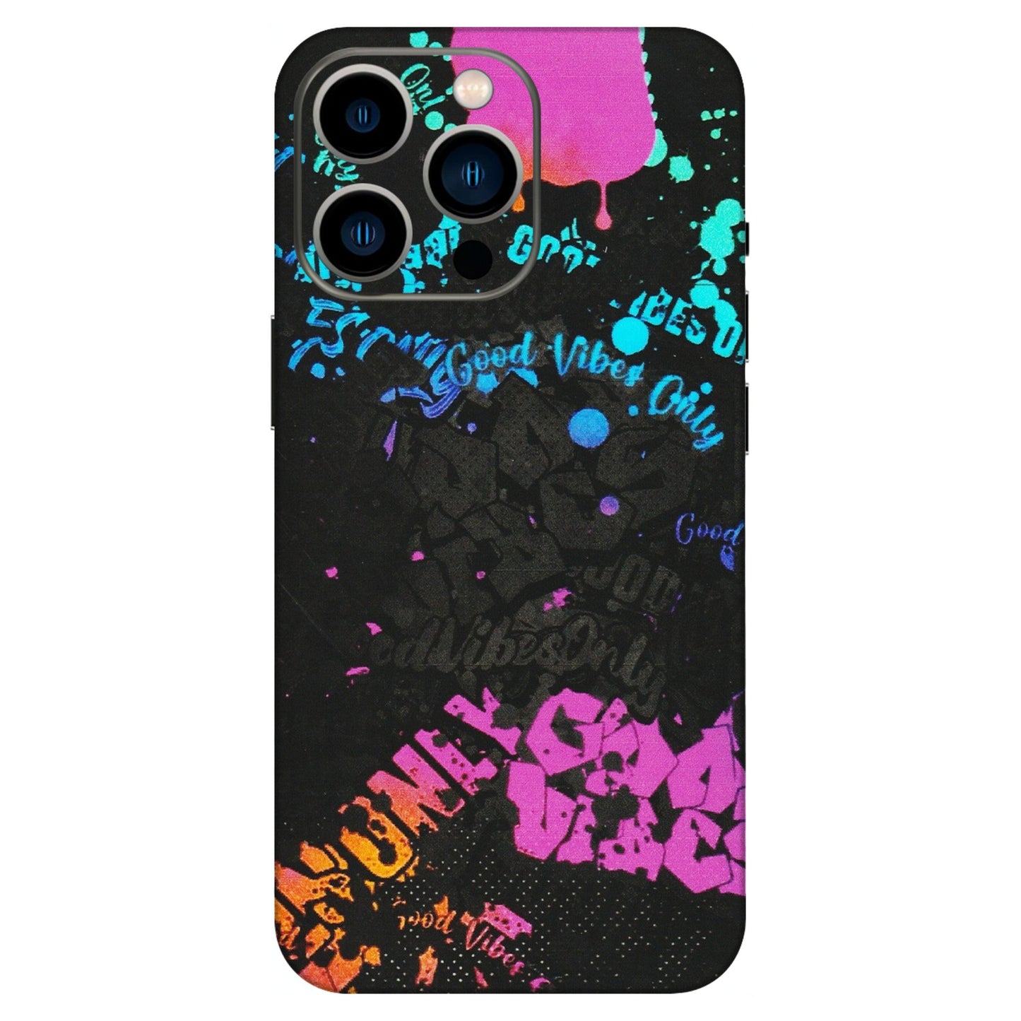 Apple iPhone Skins (All Models) - Majestic Black Vibes - Matte Finish (M-62) iPhone 13 Pro