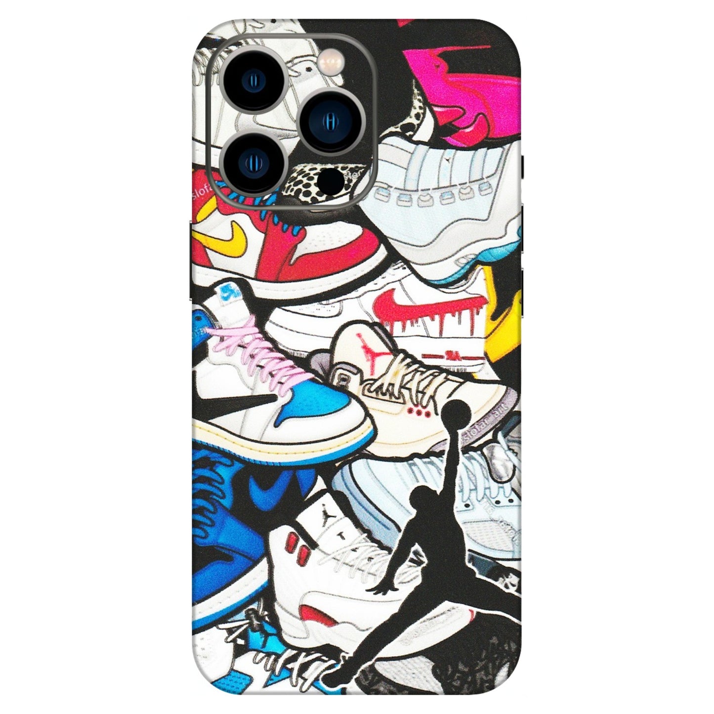 Apple iPhone Skins (All Models) - Jordan Sneakers Fan - Matte Finish (M-80) iPhone 13 Pro