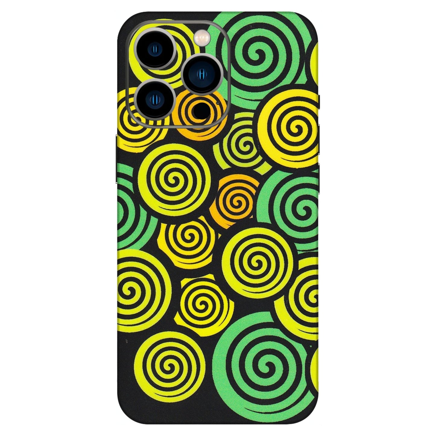 Apple iPhone Skins (All Models) - Crazy Spiral - Matte Finish (M-91) iPhone 13 Pro