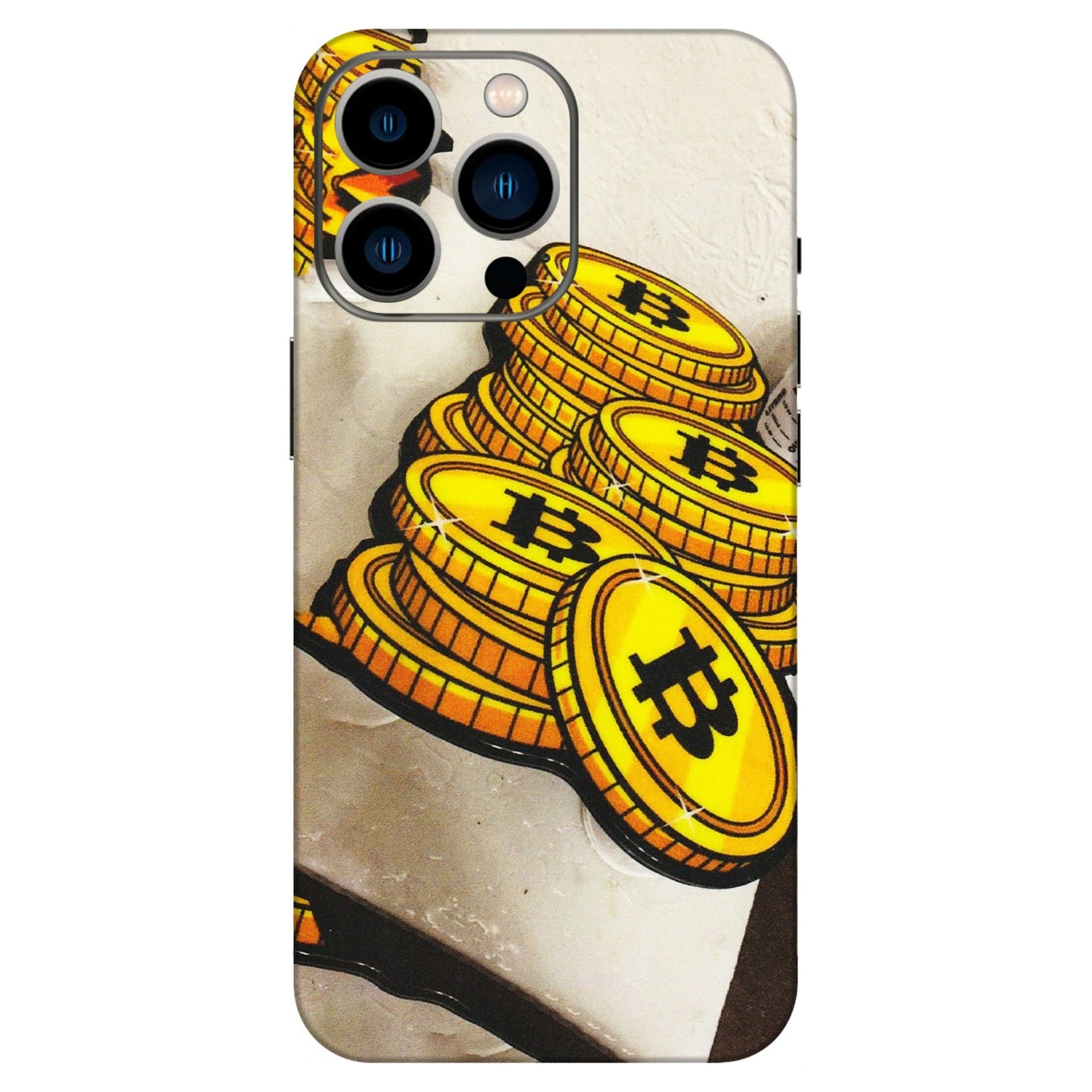 Apple iPhone Skins (All Models) - Billionaire Bitcoin Collection - Matte Finish (M-92) iPhone 13 Pro