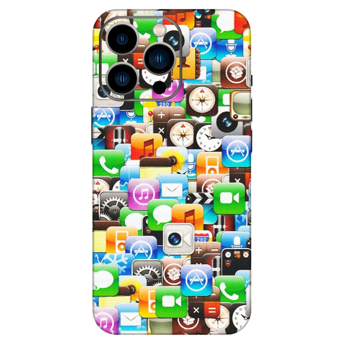 Apple iPhone Skins (All Models) - All Apple Icons - Matte Finish (M-93) iPhone 13 Pro