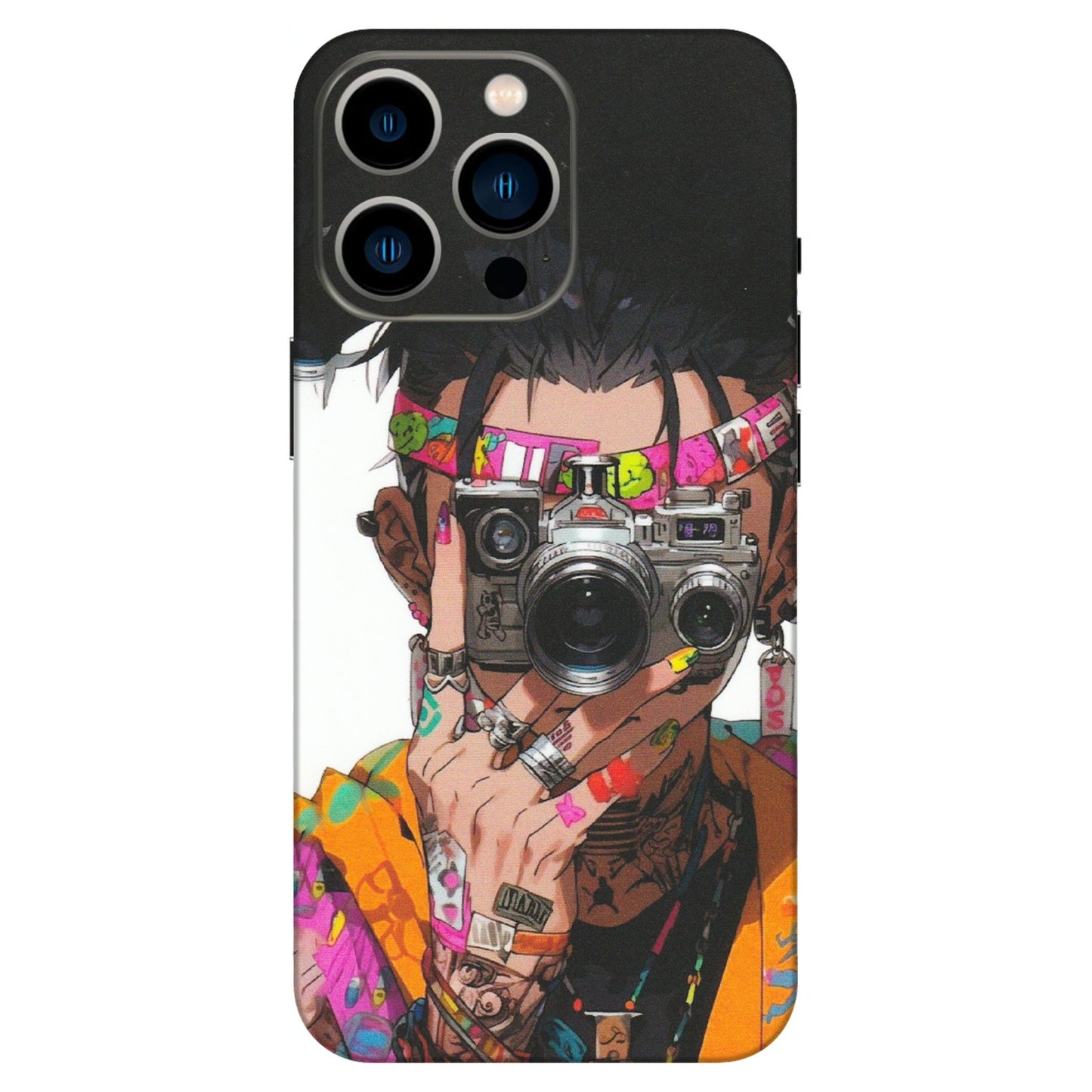 Apple iPhone Skins (All Models) - Camera Lover Girl - Matte Finish (M-09) iPhone 13 Pro