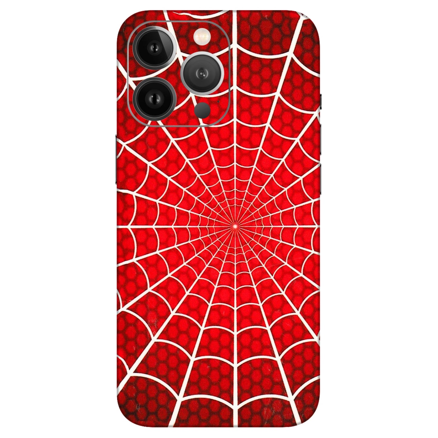 Apple iPhone Skins (All Models) - Classic Spidey Web - 3D Embossed Finish (L-115) iPhone 13 Pro Max