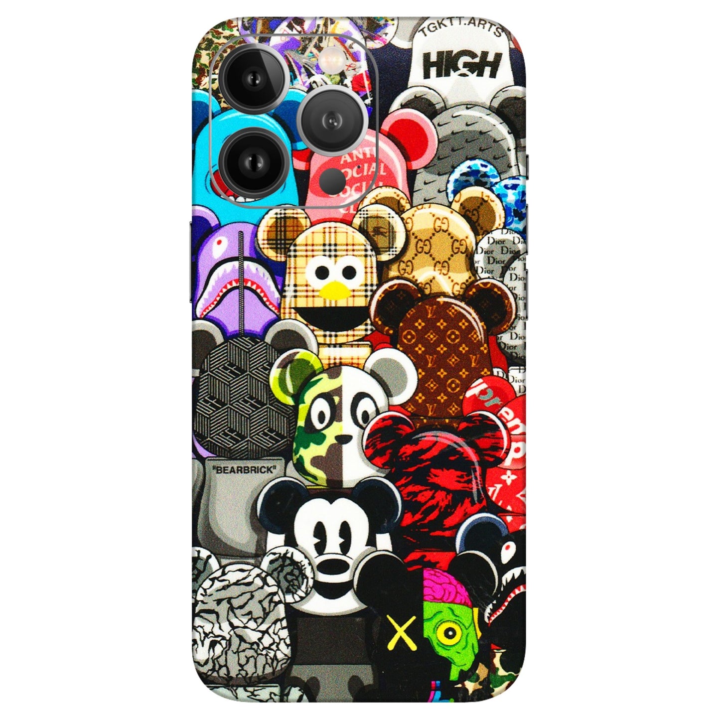 Apple iPhone Skins (All Models) - More Mickey Mouses - 3D Embossed Finish (L-118) iPhone 13 Pro Max