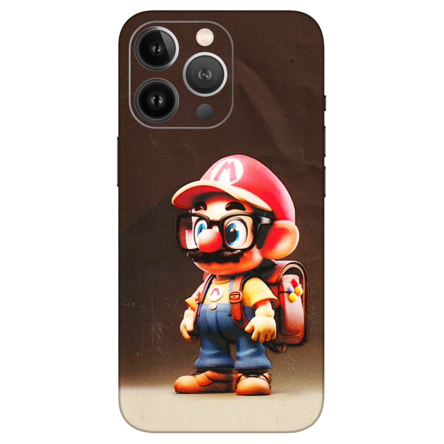 Apple iPhone Skins (All Models) - Little Mario - 3D Embossed Finish (L-119) iPhone 13 Pro Max