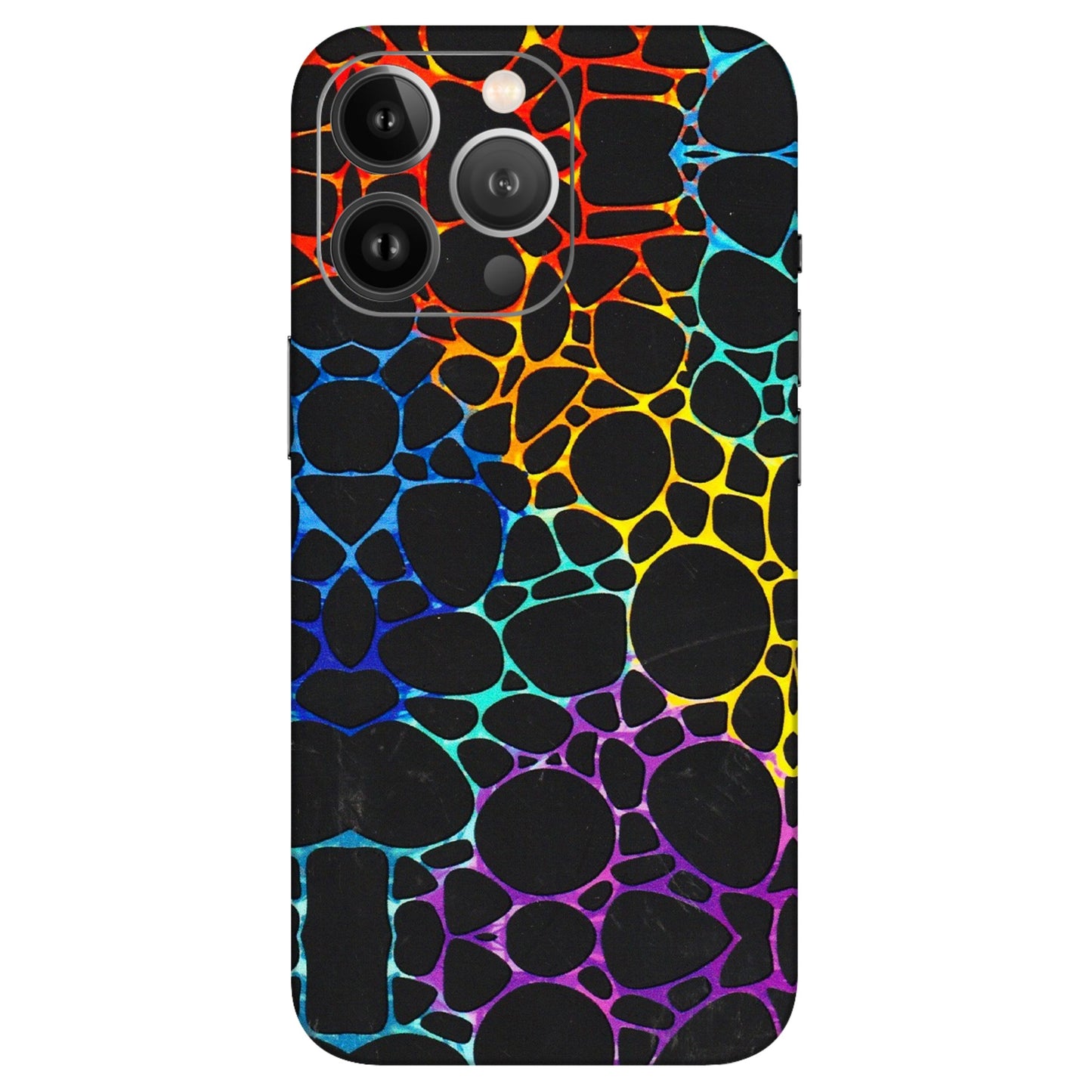Apple iPhone Skins (All Models) - Abstract Art MultiColour - 3D Embossed Finish (L-133) iPhone 13 Pro Max
