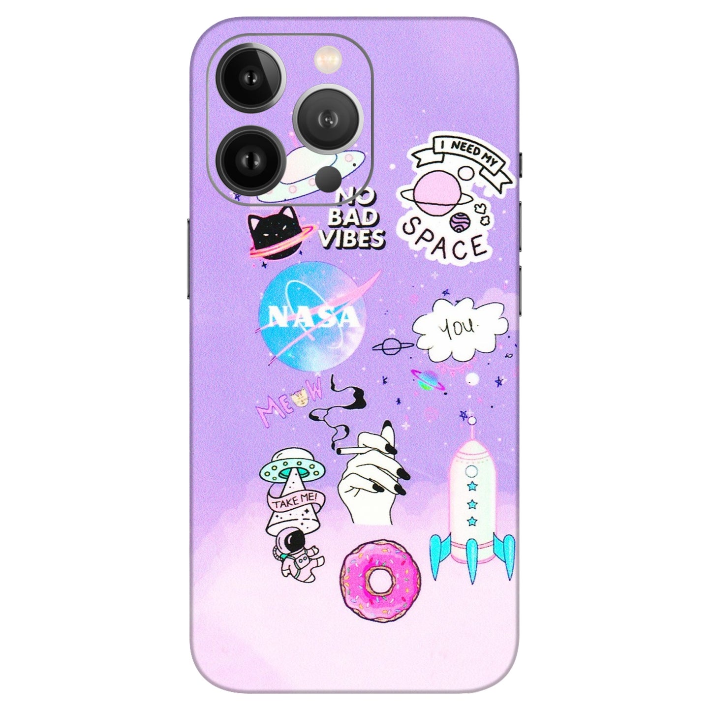 Apple iPhone Skins (All Models) - I Need My Nasa Skin - 3D Embossed Finish (L-149) iPhone 13 Pro Max