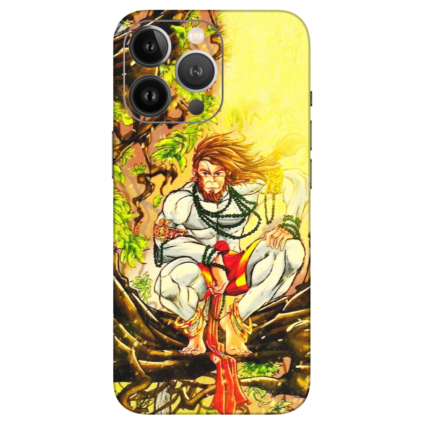Apple iPhone Skins (All Models) - Lord Hanuman - 3D Embossed Finish (L-152) iPhone 13 Pro Max