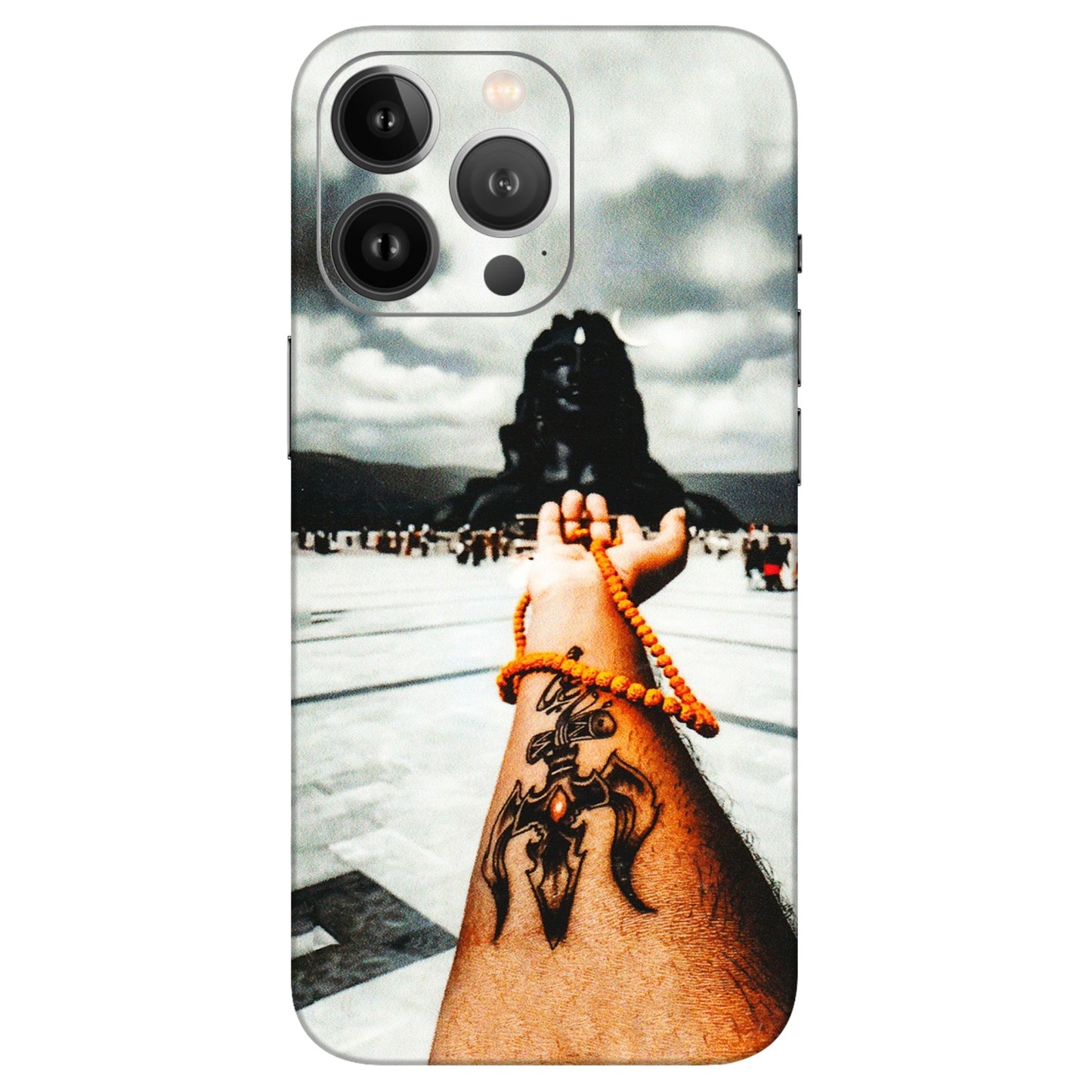 Apple iPhone Skins (All Models) - Jai Adiyogi Mahakaal - 3D Embossed Finish (L-164) iPhone 13 Pro Max