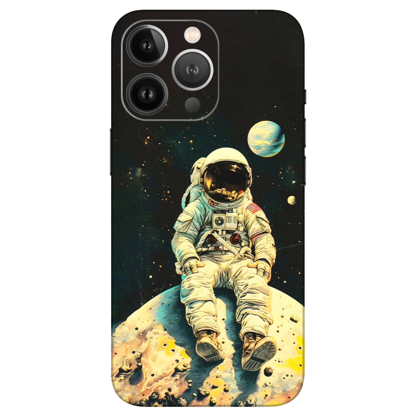 Apple iPhone Skins (All Models) - Astronaut in Space - 3D Embossed Finish (L-16) iPhone 13 Pro Max