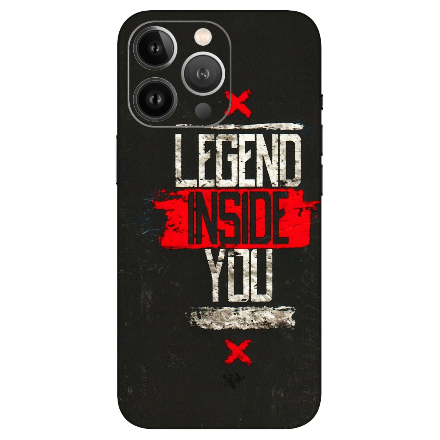 Apple iPhone Skins (All Models) - Legend Inside You - 3D Embossed Finish (L-186) iPhone 13 Pro Max