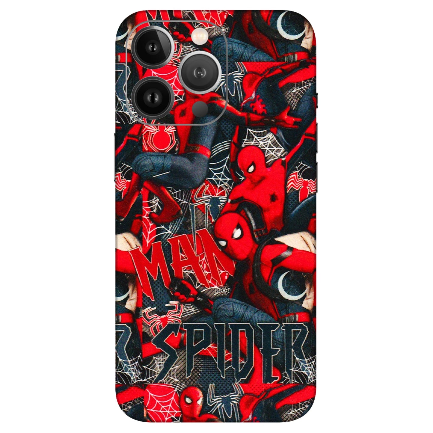 Apple iPhone Skins (All Models) - SpiderMan Cool - 3D Embossed Finish (L-188) iPhone 13 Pro Max