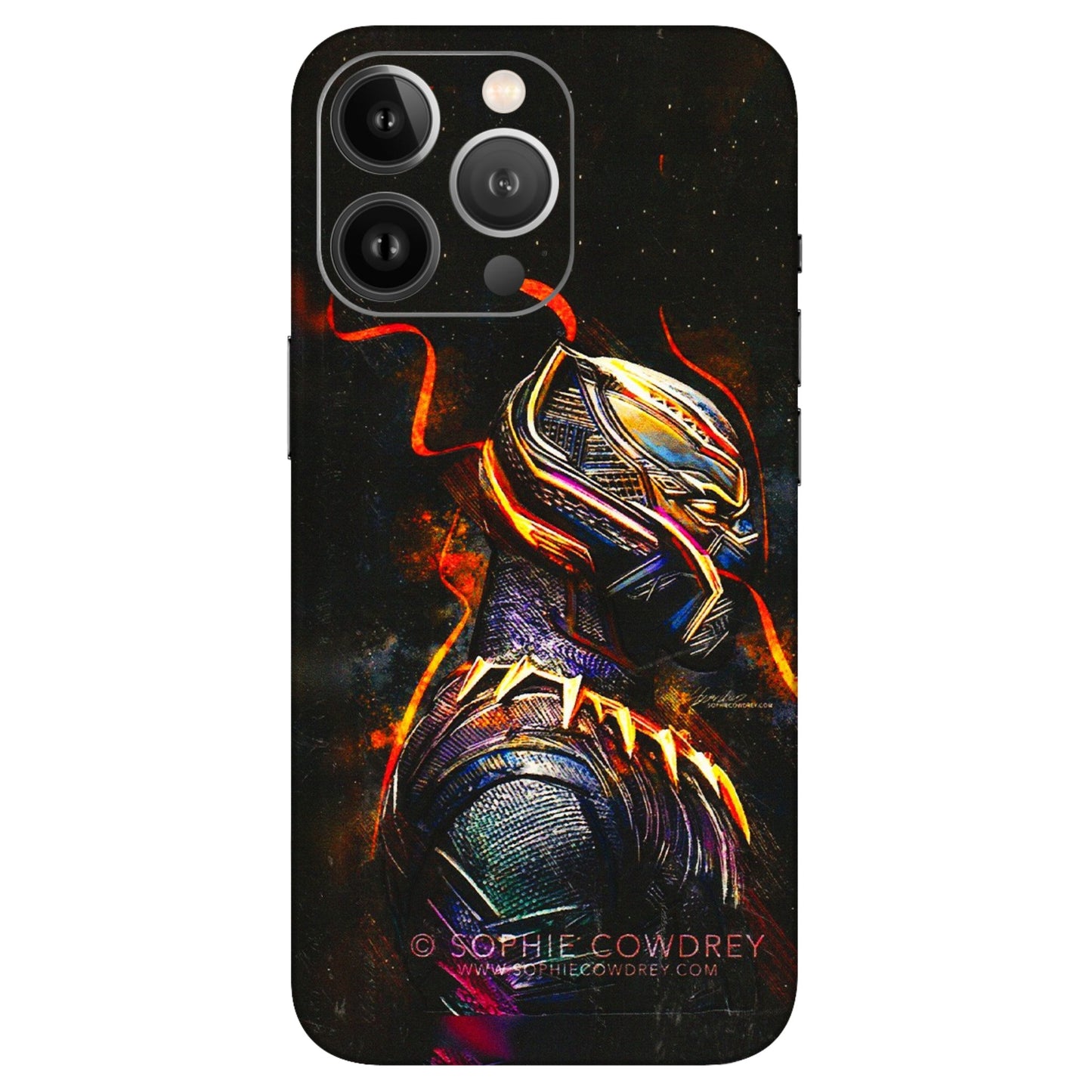 Apple iPhone Skins (All Models) - Black Panther - 3D Embossed Finish (L-190) iPhone 13 Pro Max