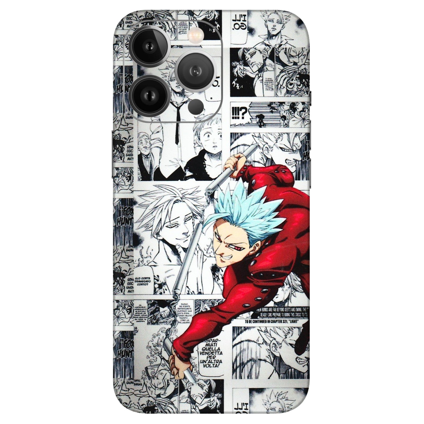 Apple iPhone Skins (All Models) - Anime Comic - 3D Embossed Finish (L-192) iPhone 13 Pro Max