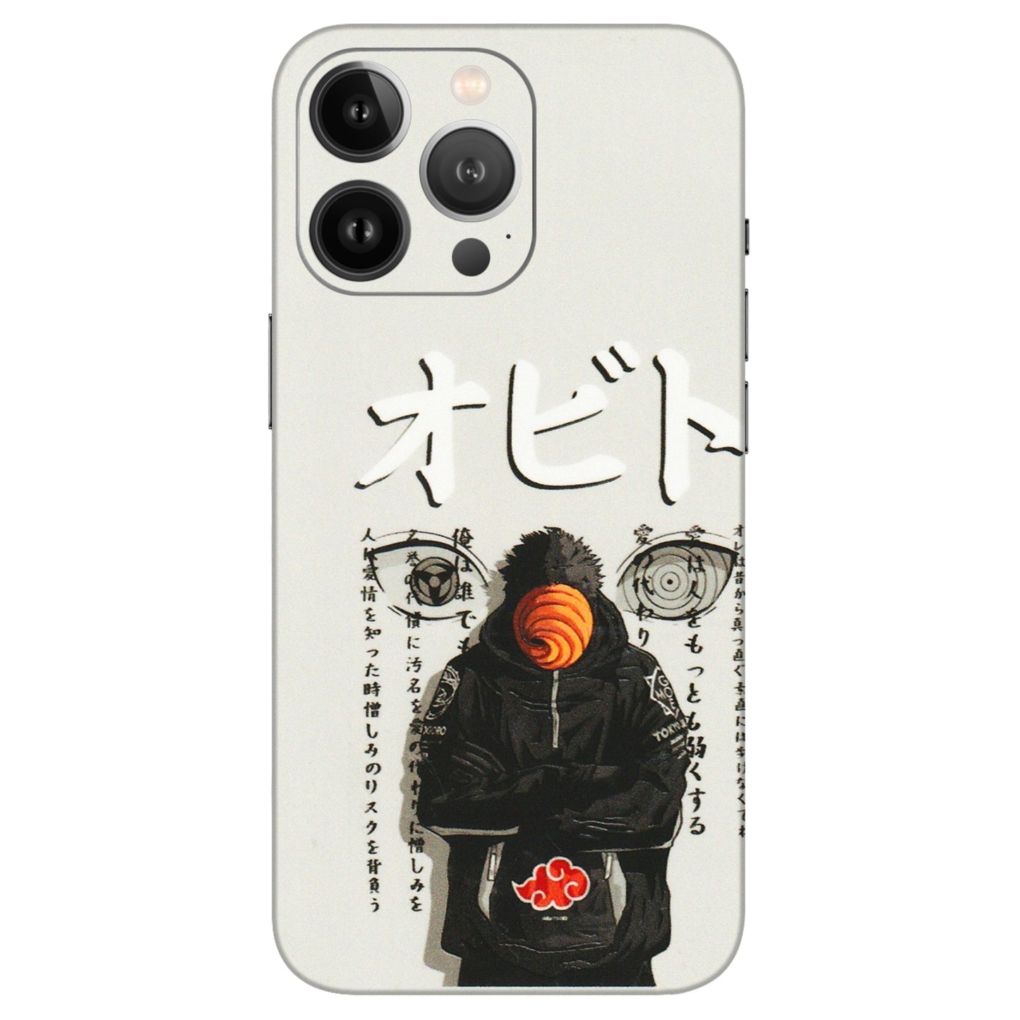 Apple iPhone Skins (All Models) - Obito Anime Eye - 3D Embossed Finish (L-19) iPhone 13 Pro Max