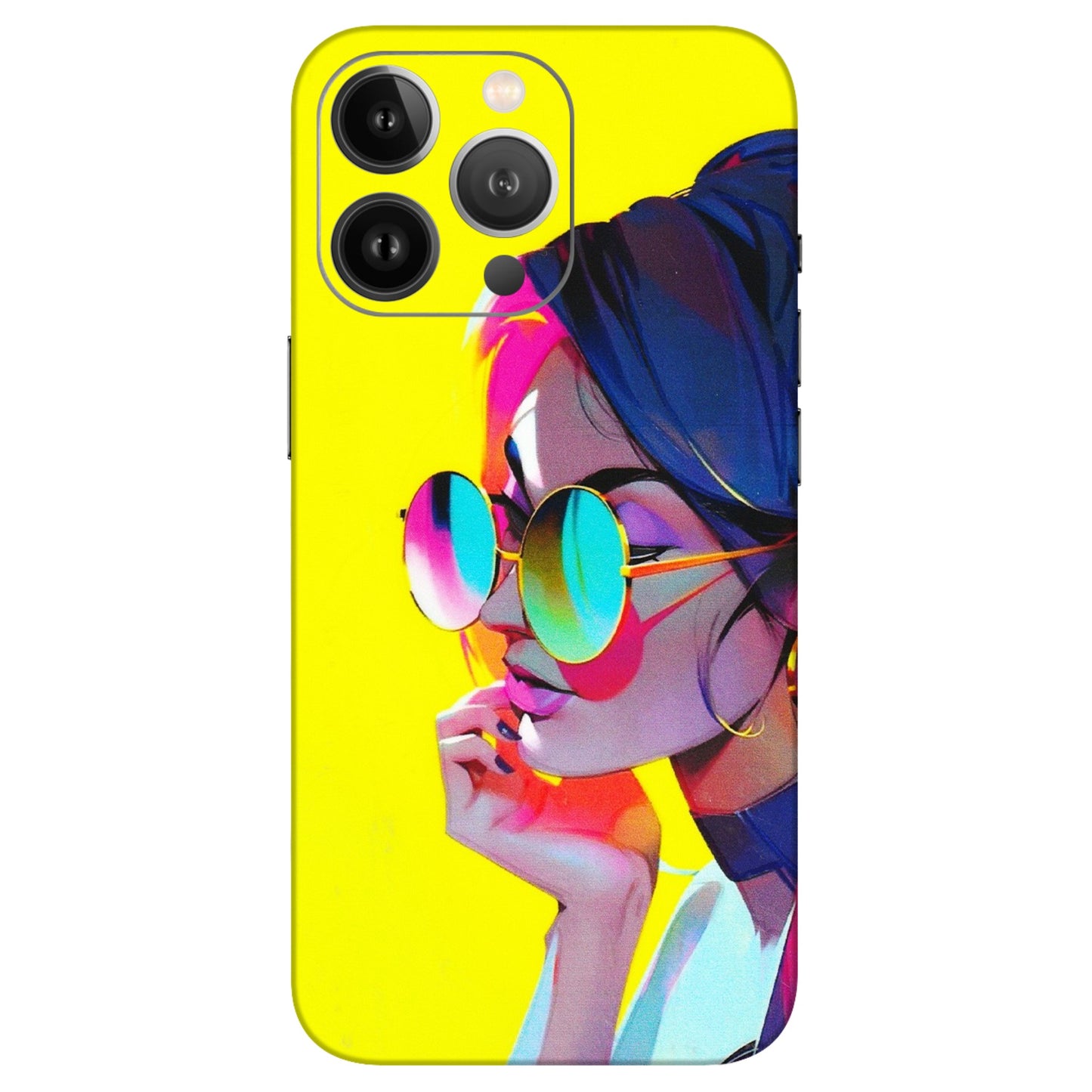 Apple iPhone Skins (All Models) - Bold Stylish Girl - 3D Embossed Finish (L-222) iPhone 13 Pro Max