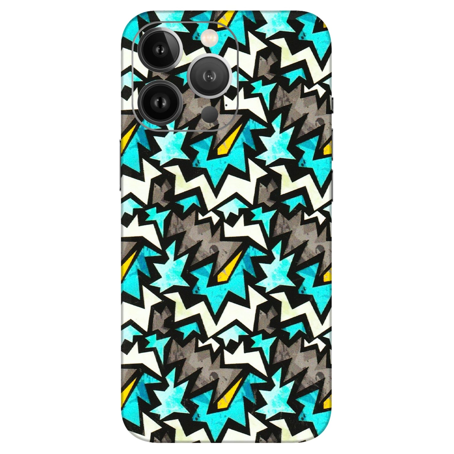 Apple iPhone Skins (All Models) - Funky Zig Zag - 3D Embossed Finish (L-223) iPhone 13 Pro Max