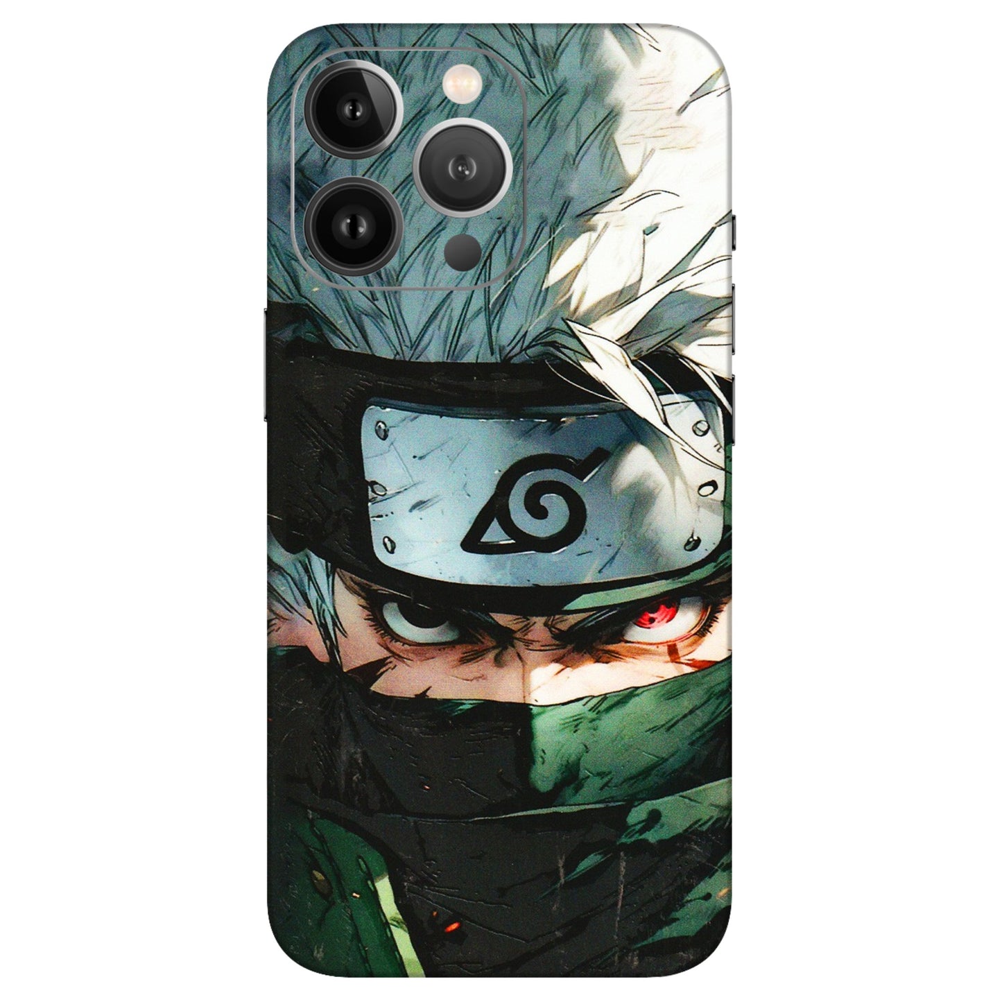 Apple iPhone Skins (All Models) - Kakashi Red Eye Focus - 3D Embossed Finish (L-227) iPhone 13 Pro Max