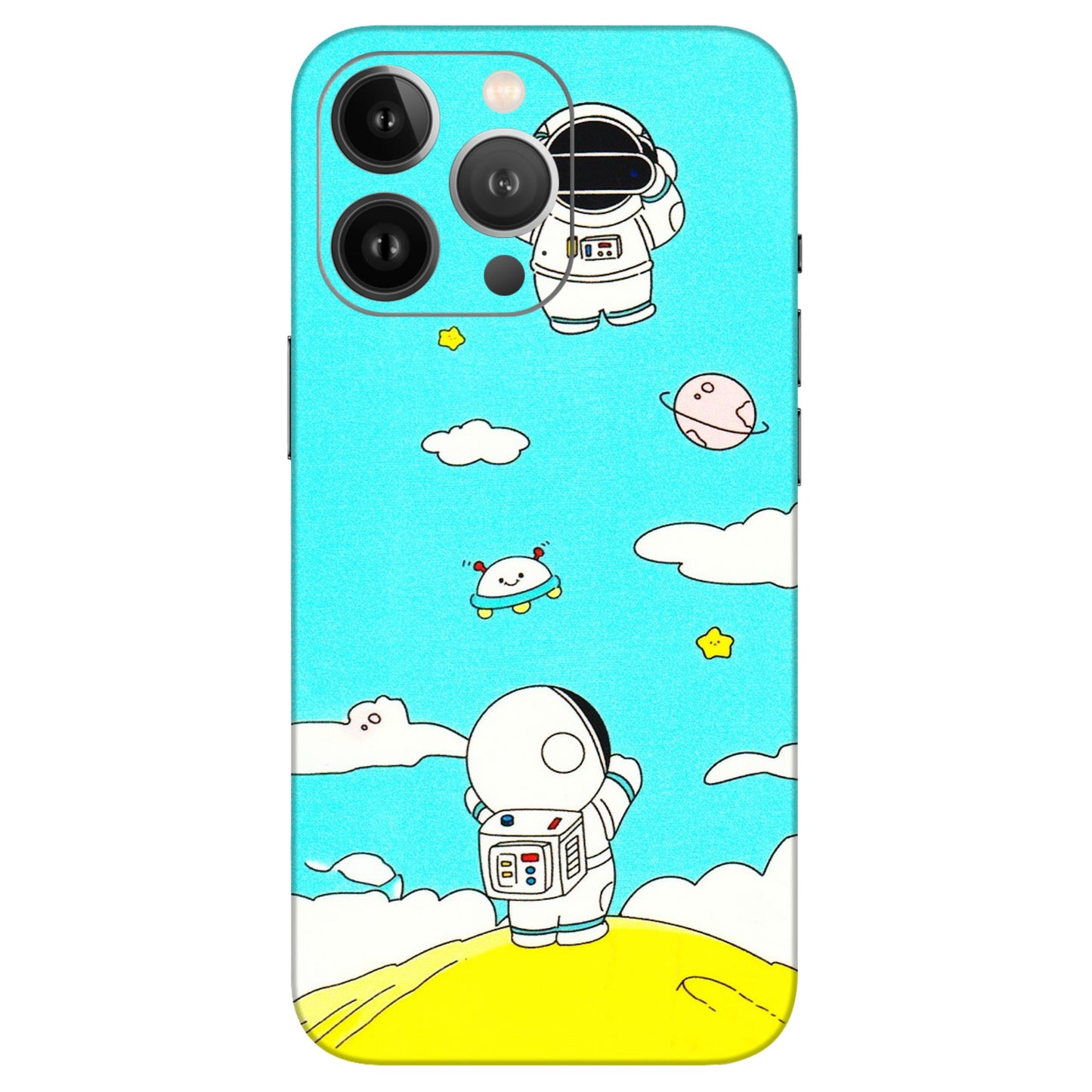 Apple iPhone Skins (All Models) - Blue Skies Astro Float - 3D Embossed Finish (L-230) iPhone 13 Pro Max