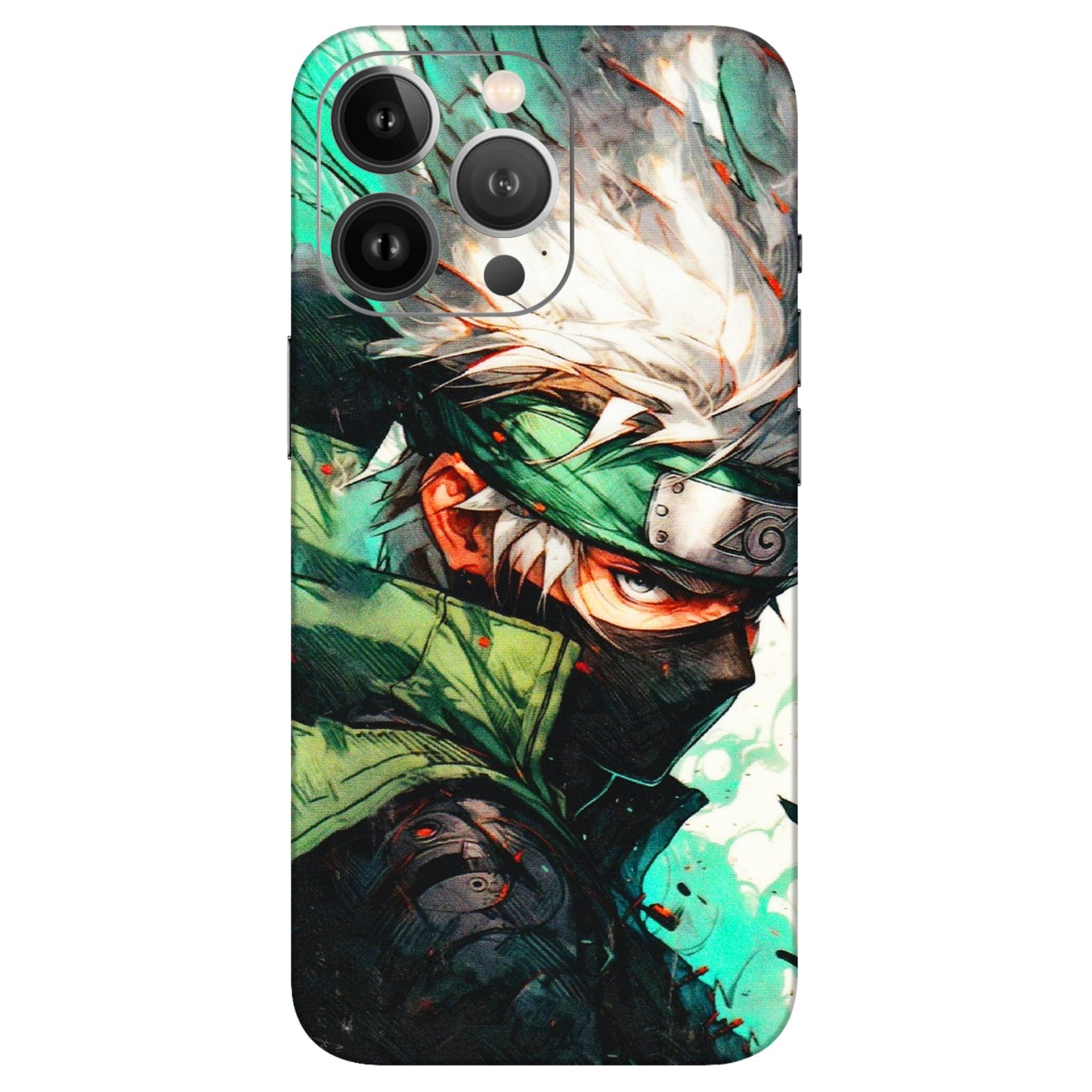 Apple iPhone Skins (All Models) - Kakashi Side Profile - 3D Embossed Finish (L-249) iPhone 13 Pro Max