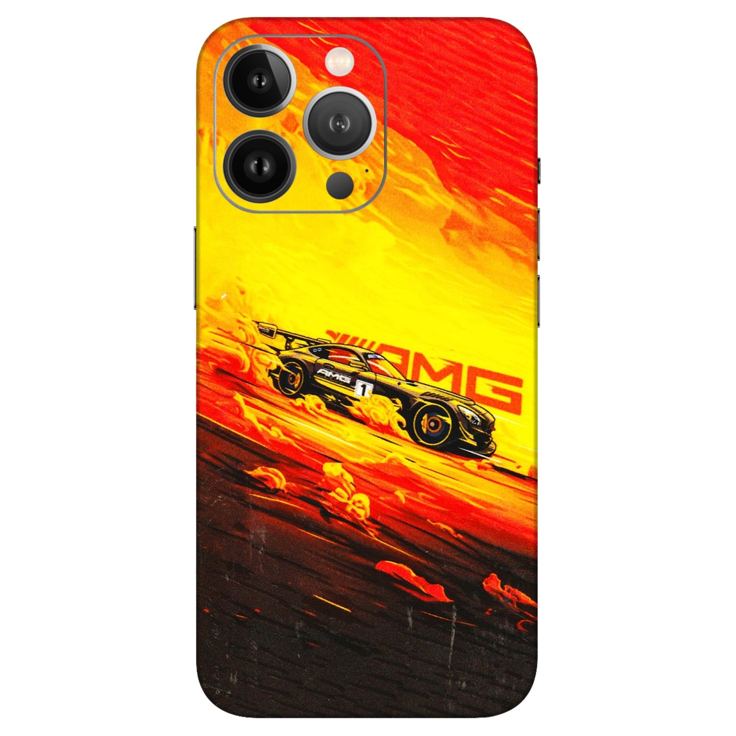 Apple iPhone Skins (All Models) - AMG Car Speed Cover - 3D Embossed Finish (L-256) iPhone 13 Pro Max
