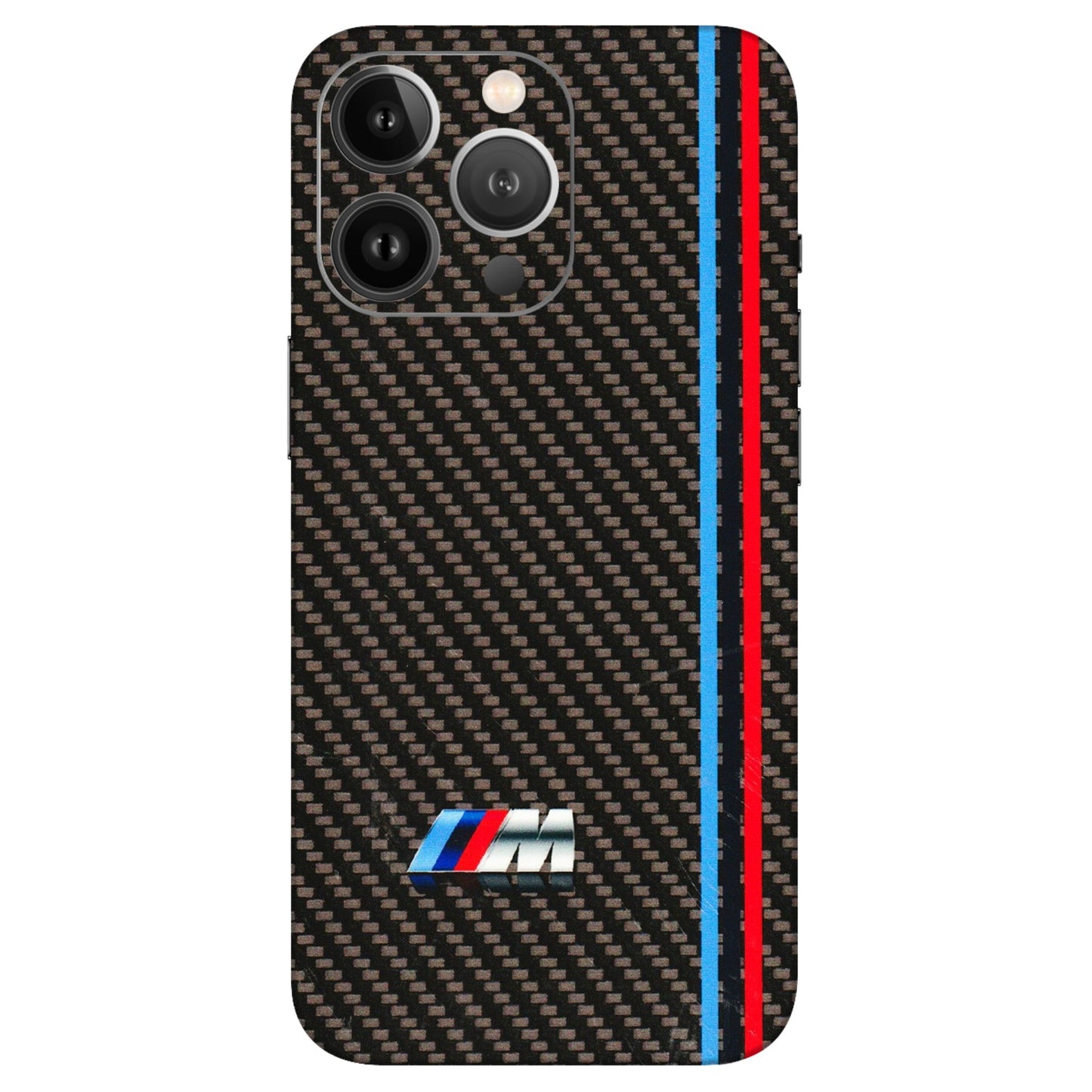 Apple iPhone Skins (All Models) - BM Carbon Fiber Feels - 3D Embossed Finish (L-38) iPhone 13 Pro Max
