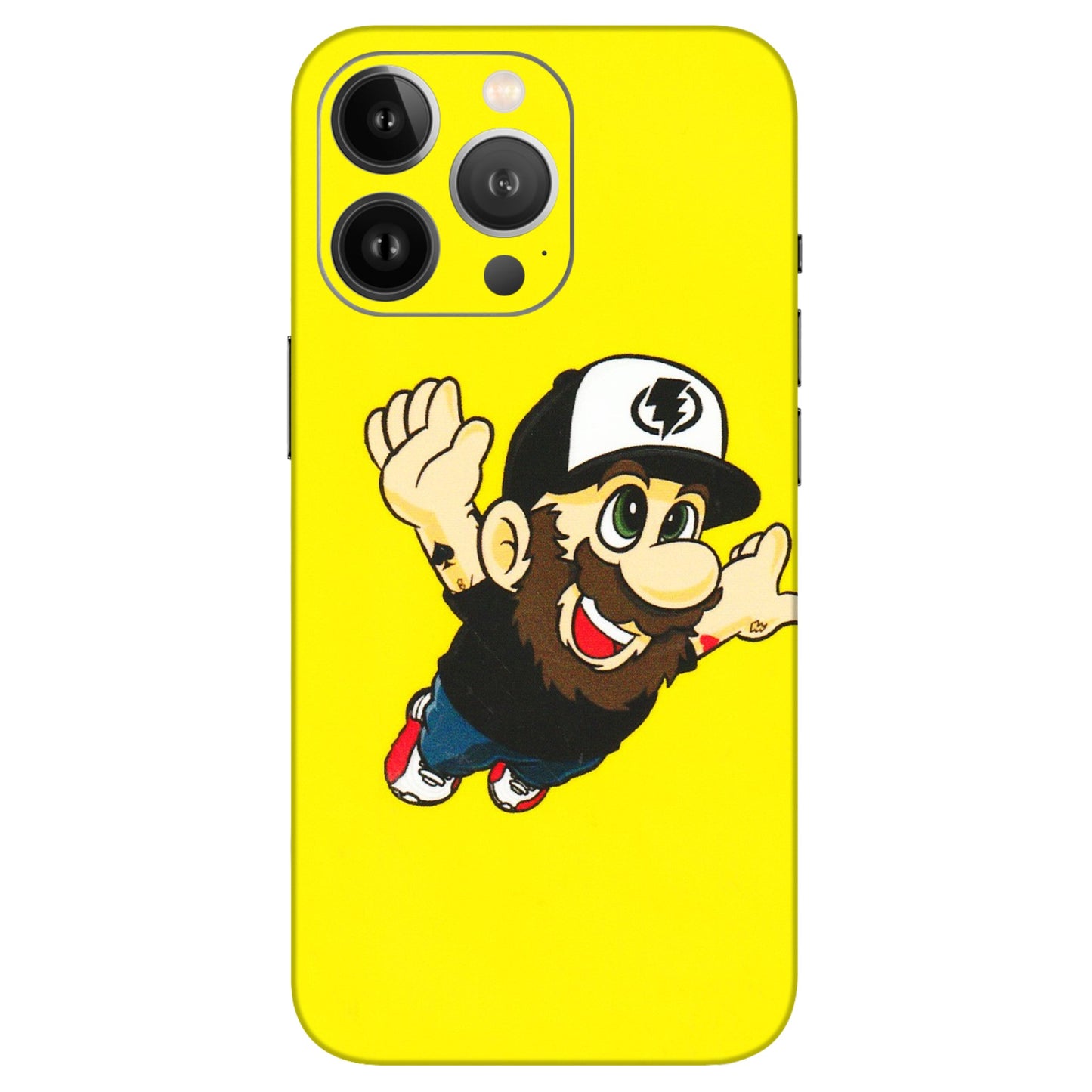 Apple iPhone Skins (All Models) - Flying Beardo - 3D Embossed Finish (L-60) iPhone 13 Pro Max