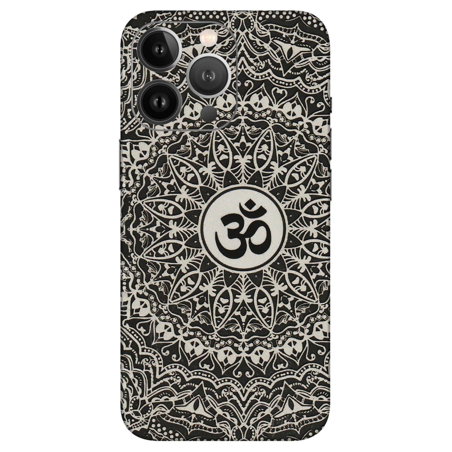 Apple iPhone Skins (All Models) - Aum Elegant Mandala - 3D Embossed Finish (L-62) iPhone 13 Pro Max