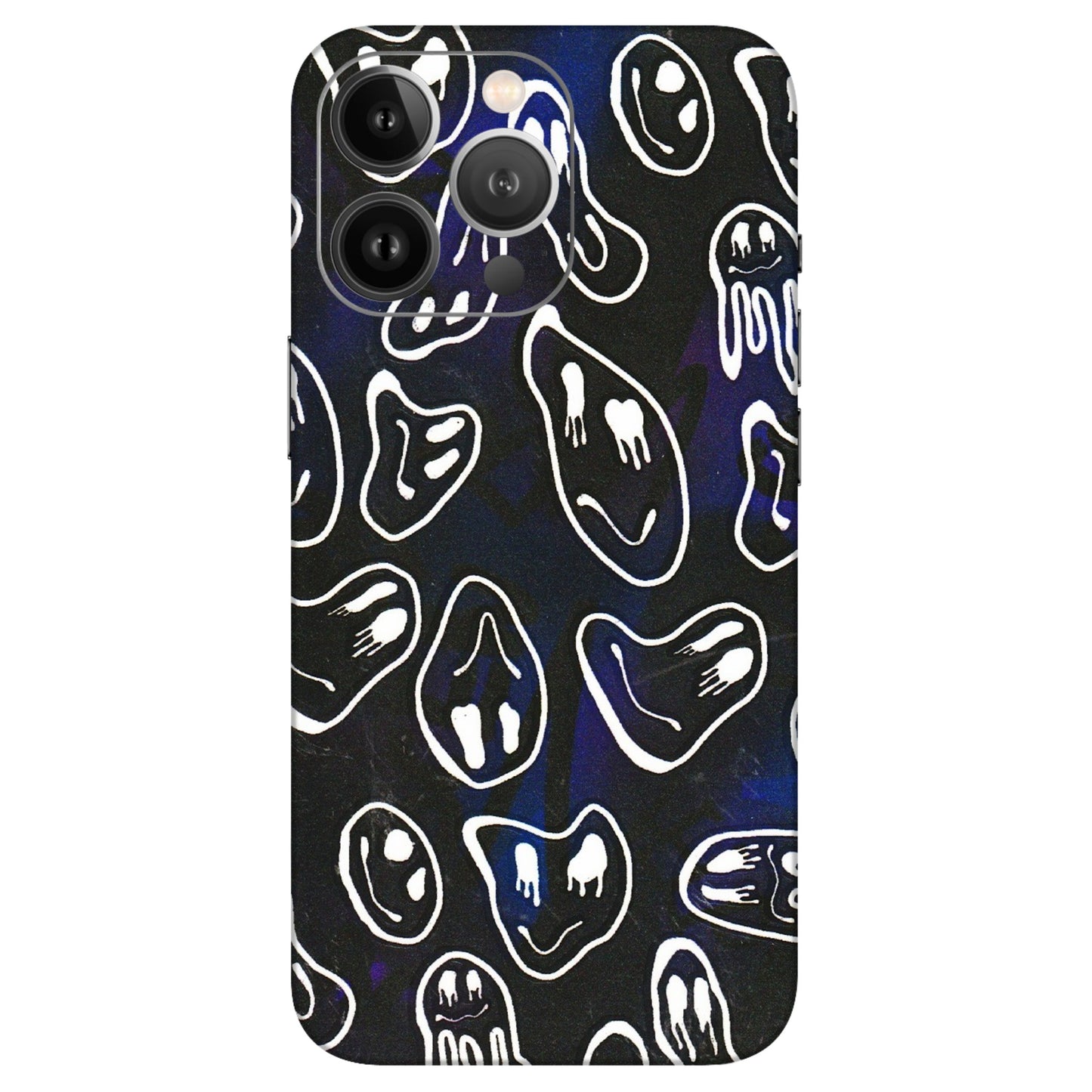 Apple iPhone Skins (All Models) - Distorted Smileys - 3D Embossed Finish (L-92) iPhone 13 Pro Max
