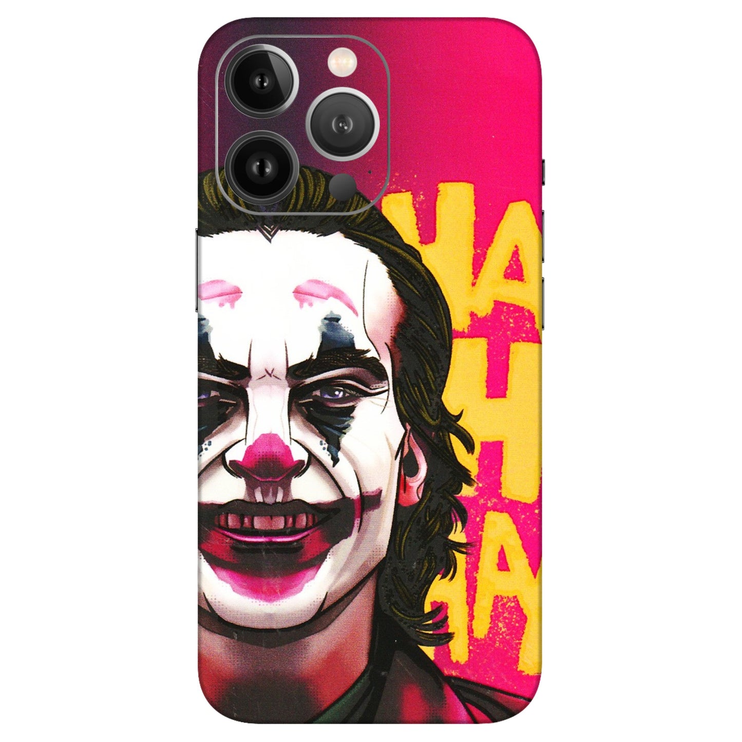 Apple iPhone Skins (All Models) - Joker Evil Laugh - 3D Embossed Finish (L-97) iPhone 13 Pro Max