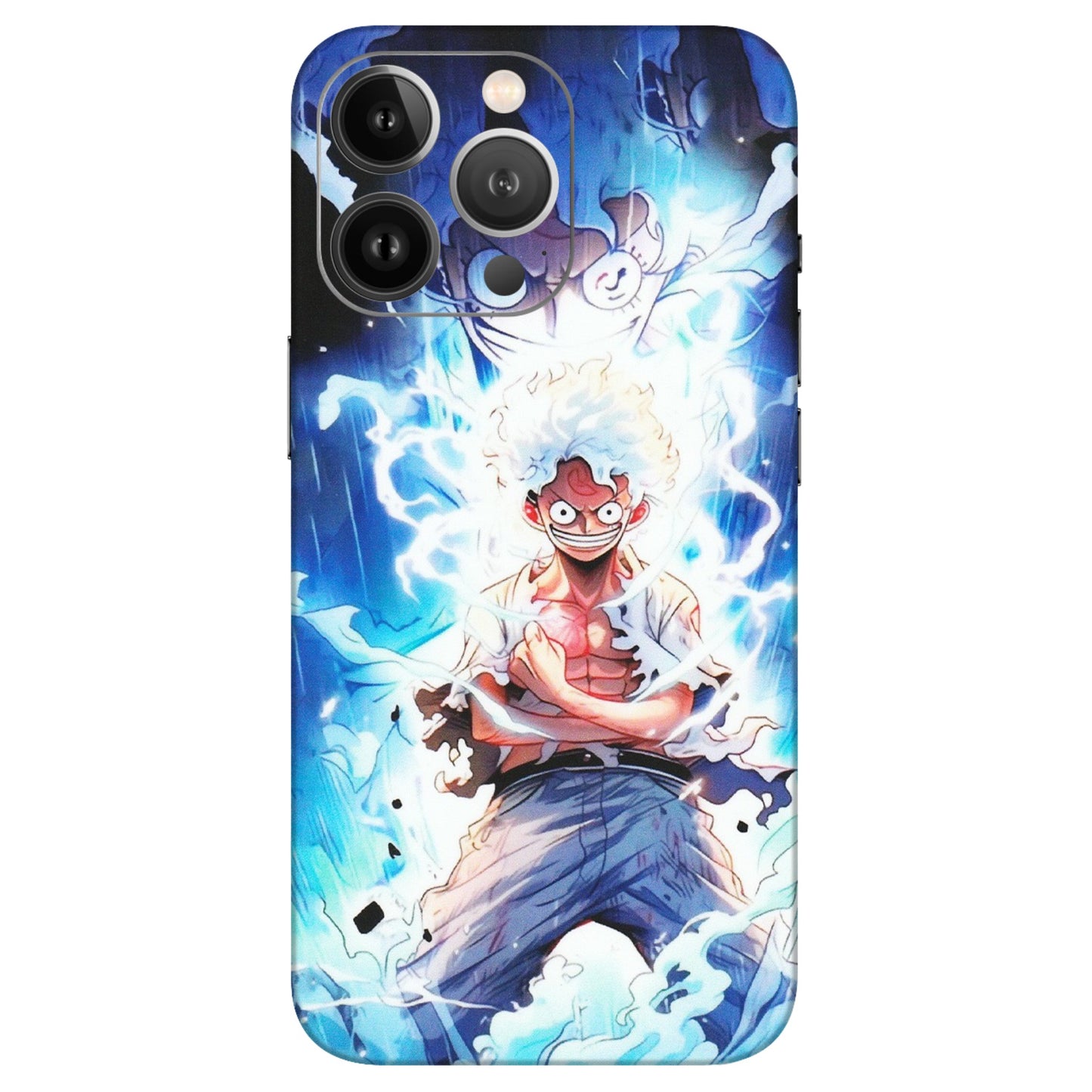 Apple iPhone Skins (All Models) - Blue Thunder Luffy Anime - Matte Finish (M-132) iPhone 13 Pro Max