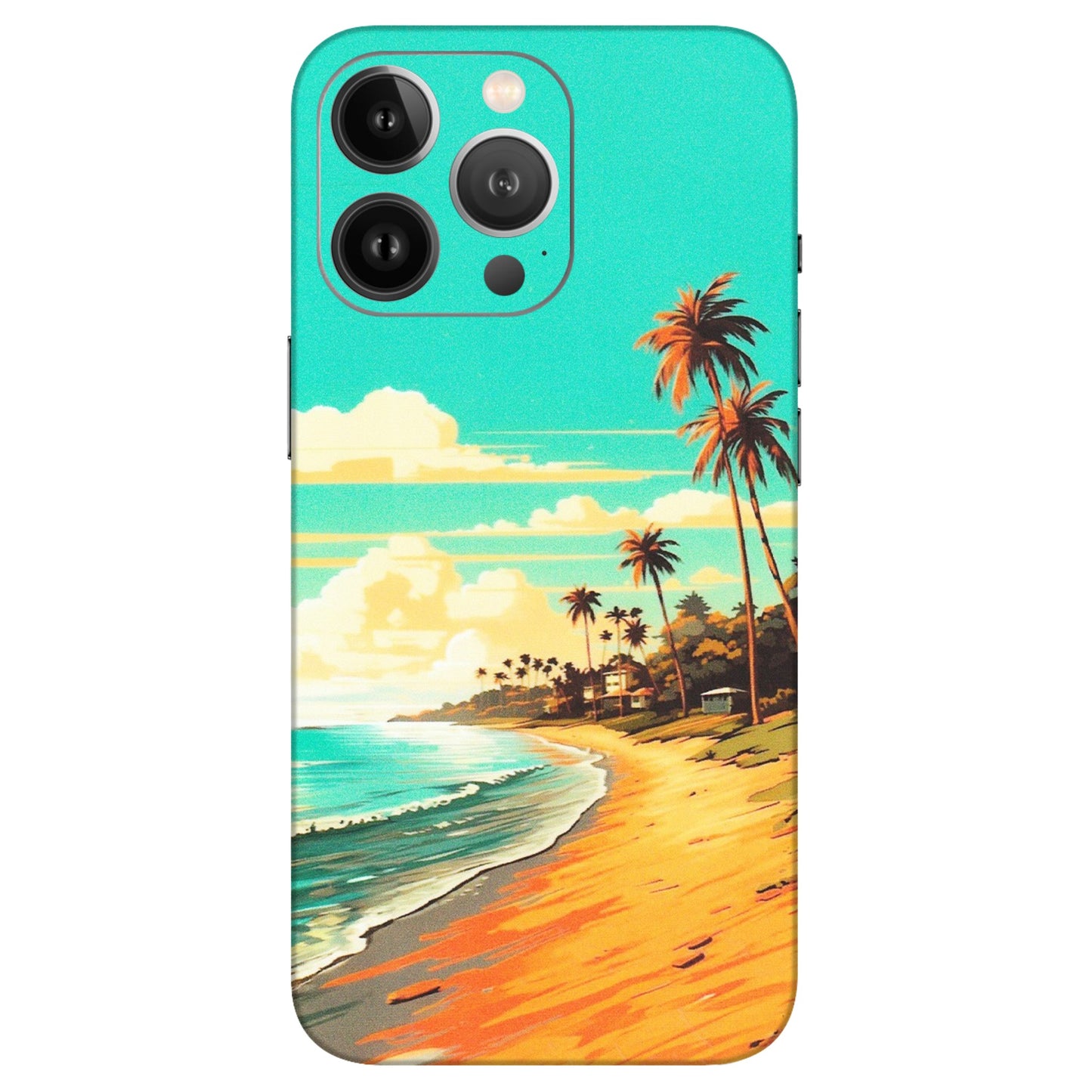 Apple iPhone Skins (All Models) - Miami Beach - Matte Finish (M-136) iPhone 13 Pro Max
