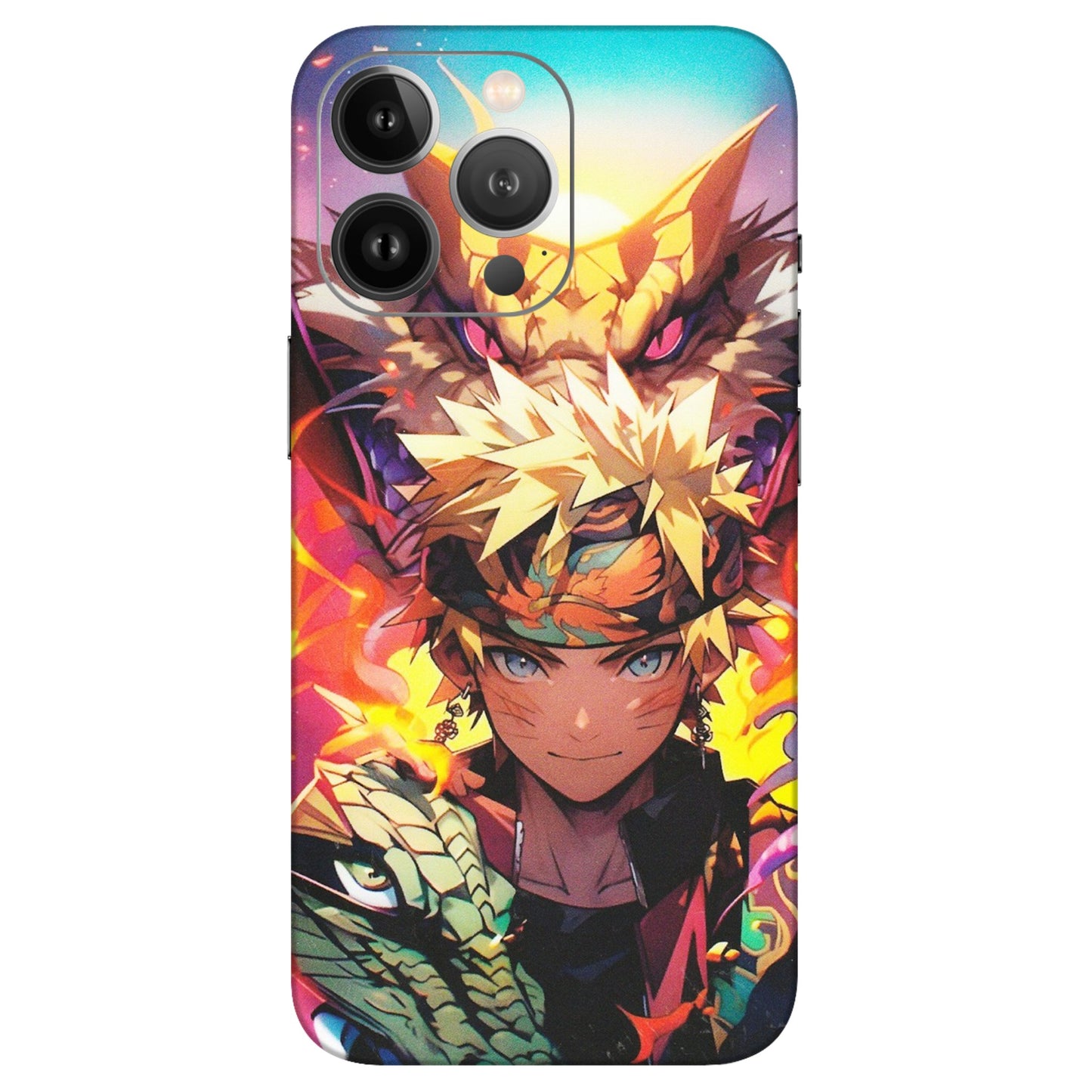 Apple iPhone Skins (All Models) - Angry Naruto Anime - Matte Finish (M-148) iPhone 13 Pro Max