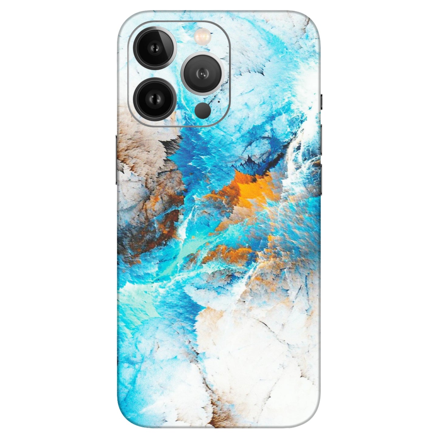 Apple iPhone Skins (All Models) - Blue Waves Abstract - Matte Finish (M-19) iPhone 13 Pro Max