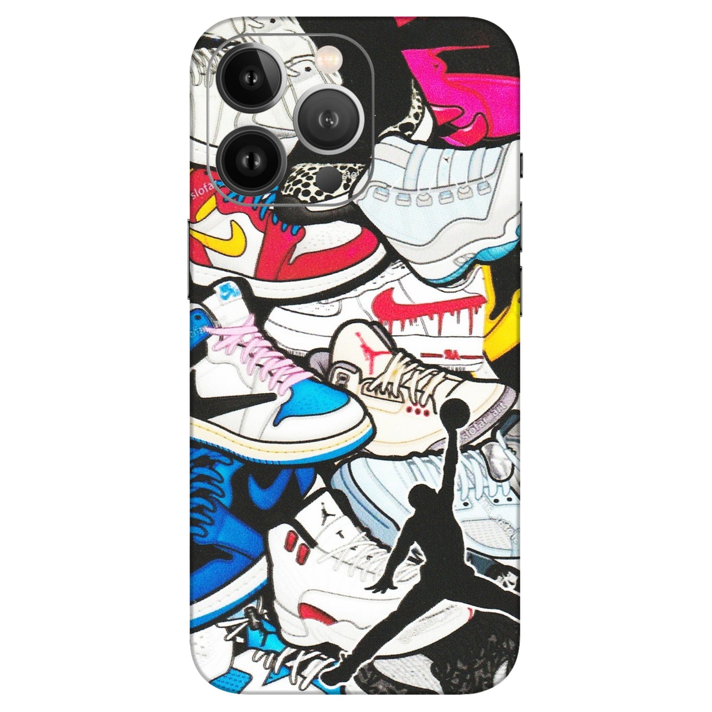 Apple iPhone Skins (All Models) - Jordan Sneakers Fan - Matte Finish (M-80) iPhone 13 Pro Max