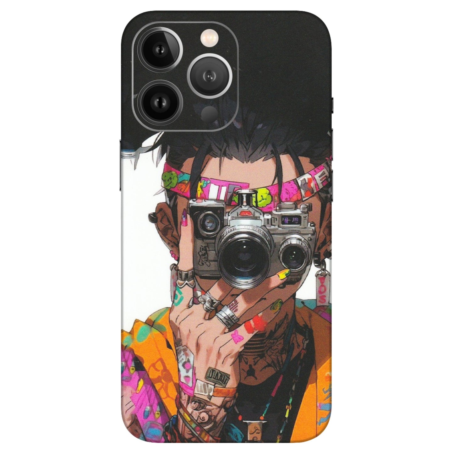 Apple iPhone Skins (All Models) - Camera Lover Girl - Matte Finish (M-09) iPhone 13 Pro Max