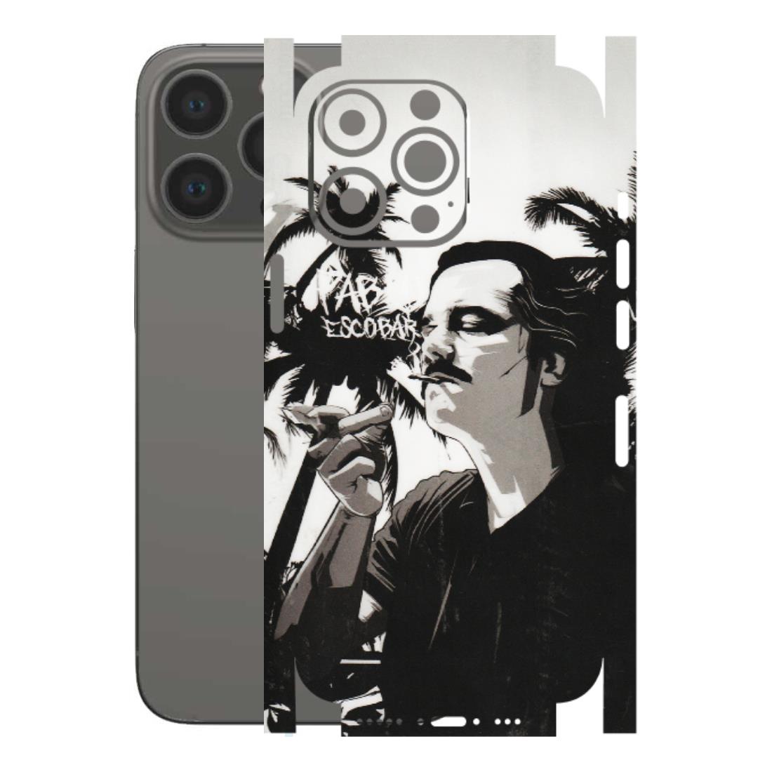 Apple iPhone Skins (All Models) - Pab Escobar - Transparent Finish (T-05) iPhone 13 Pro